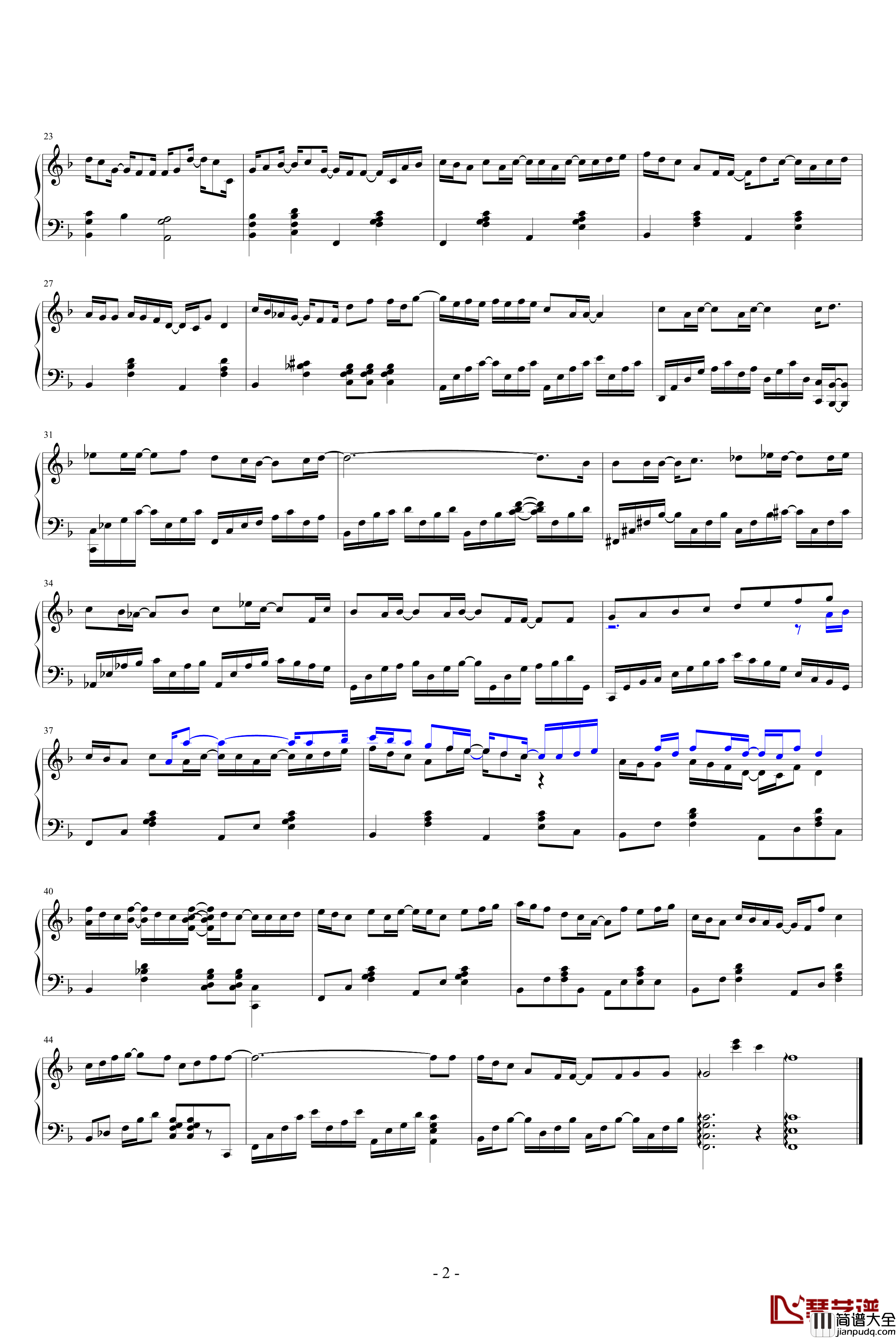 singalongsong钢琴谱_为你写的歌_方大同