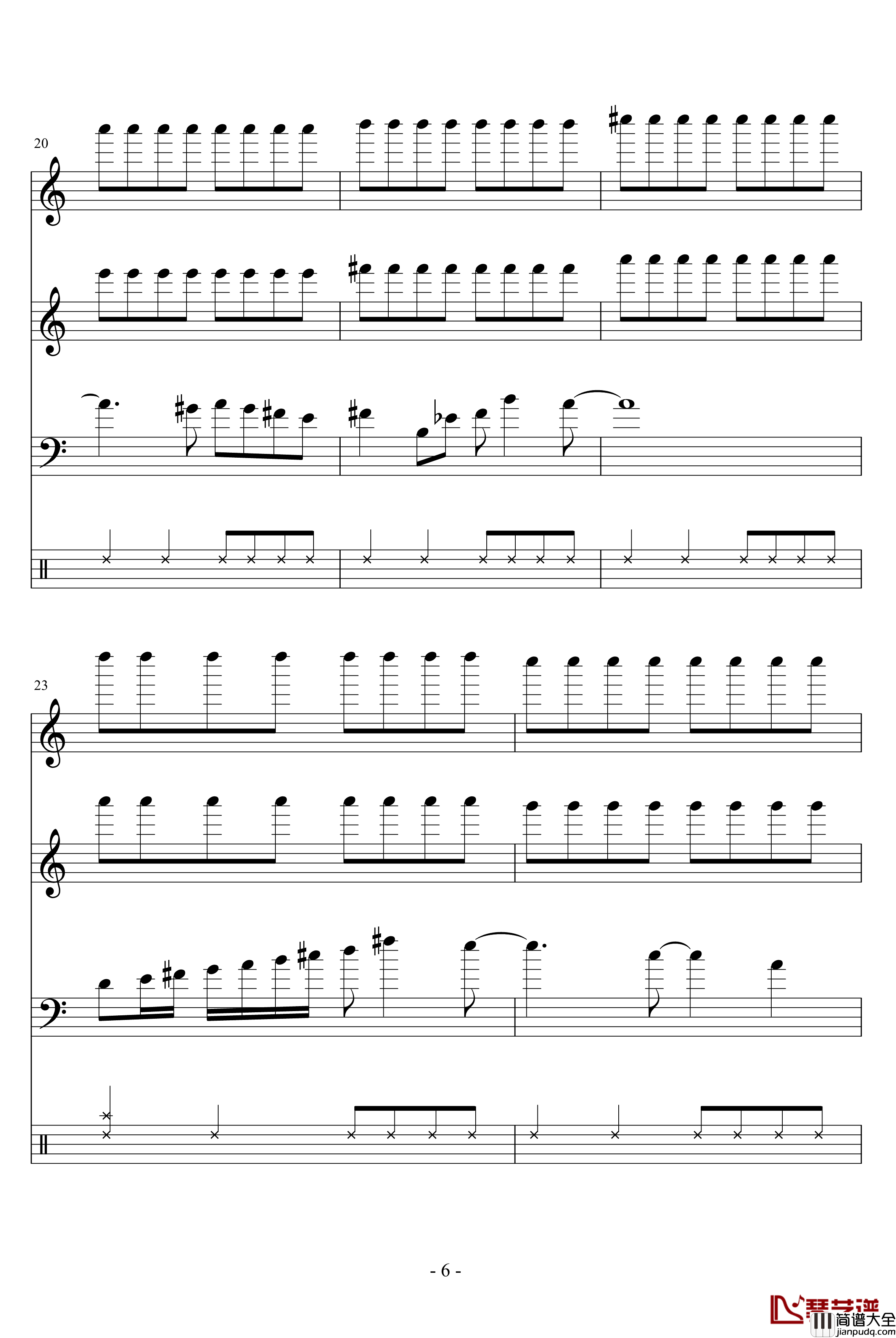 Elecman钢琴谱_总谱_FC洛克人_游戏