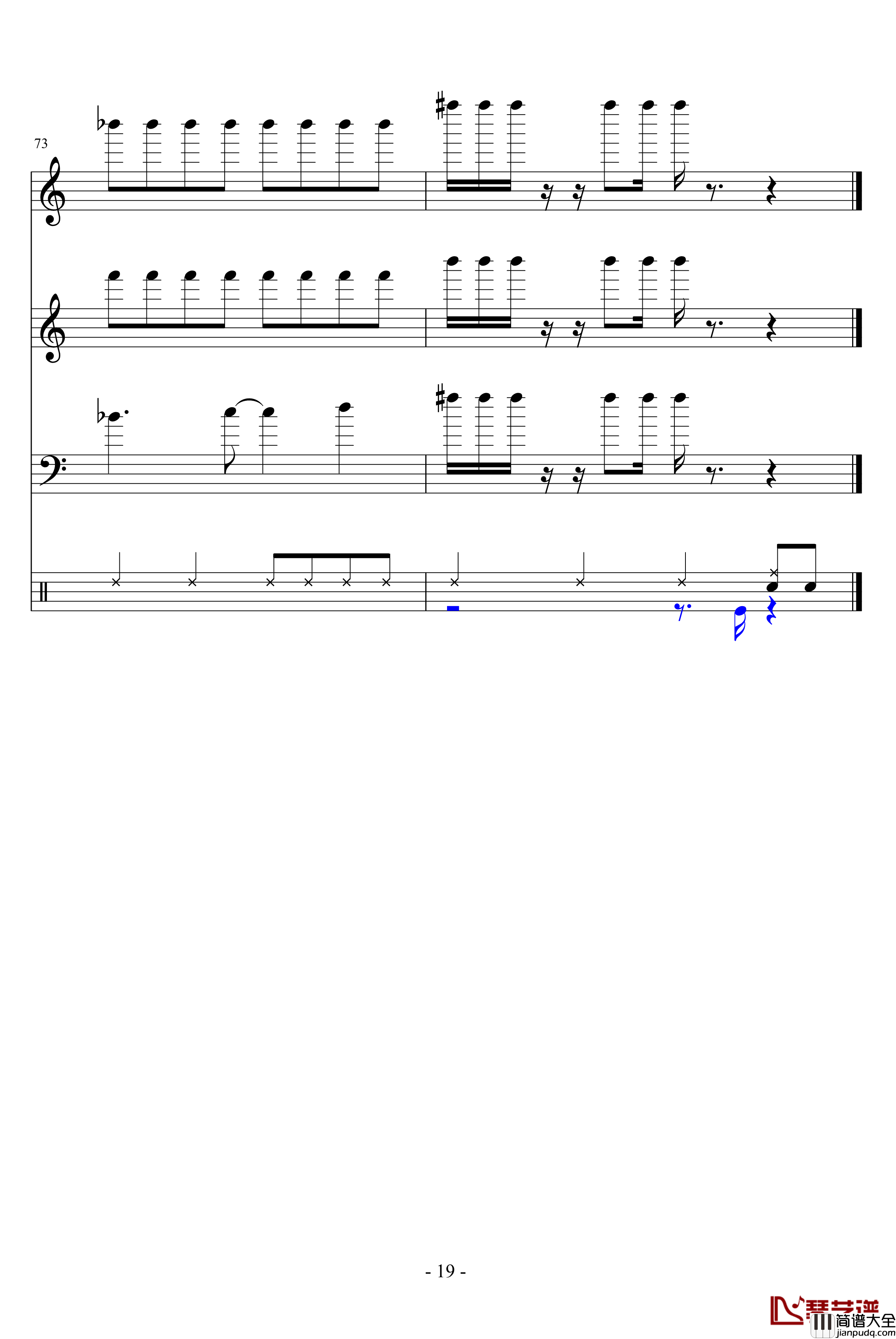 Elecman钢琴谱_总谱_FC洛克人_游戏