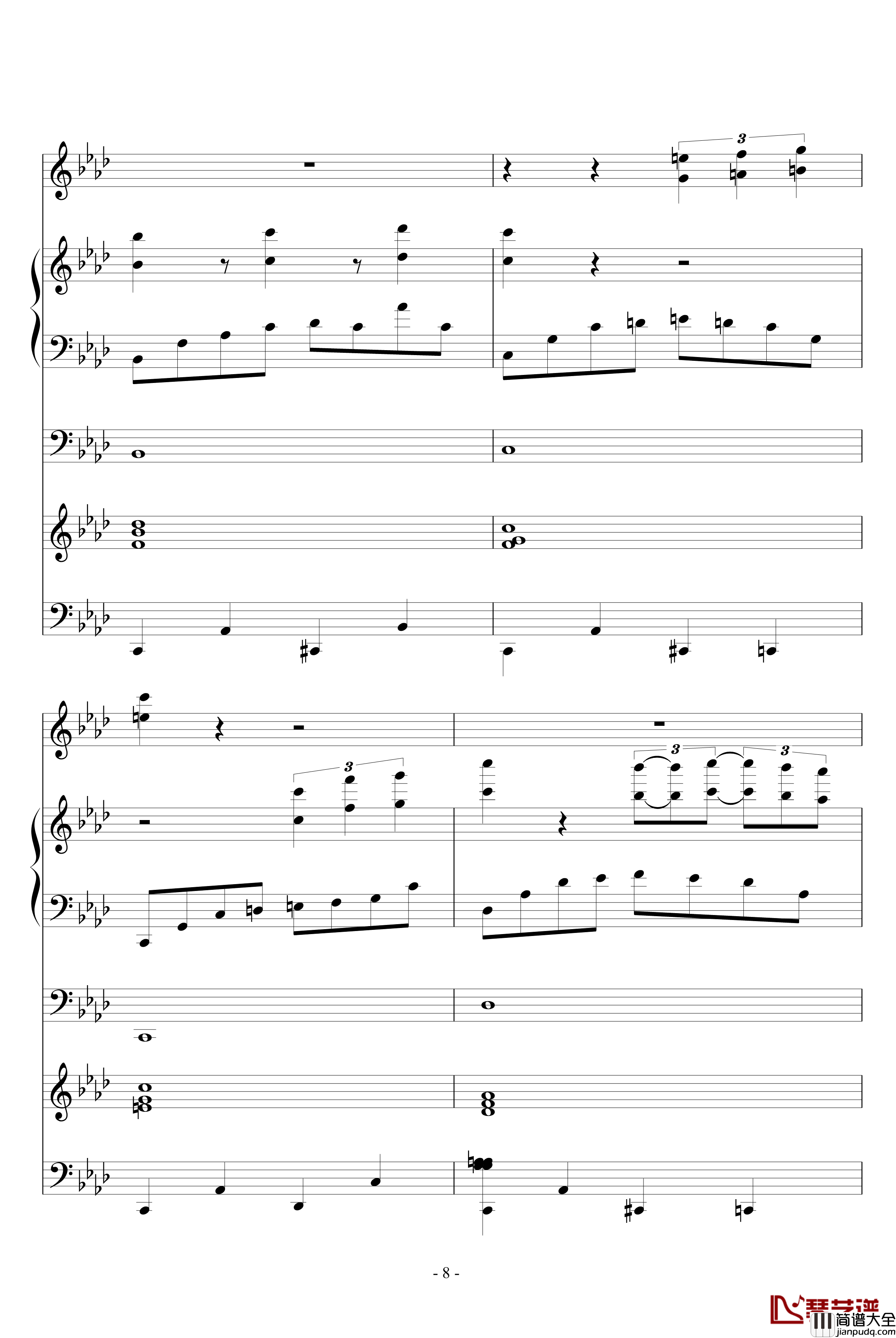 魅吻钢琴谱_ellocz