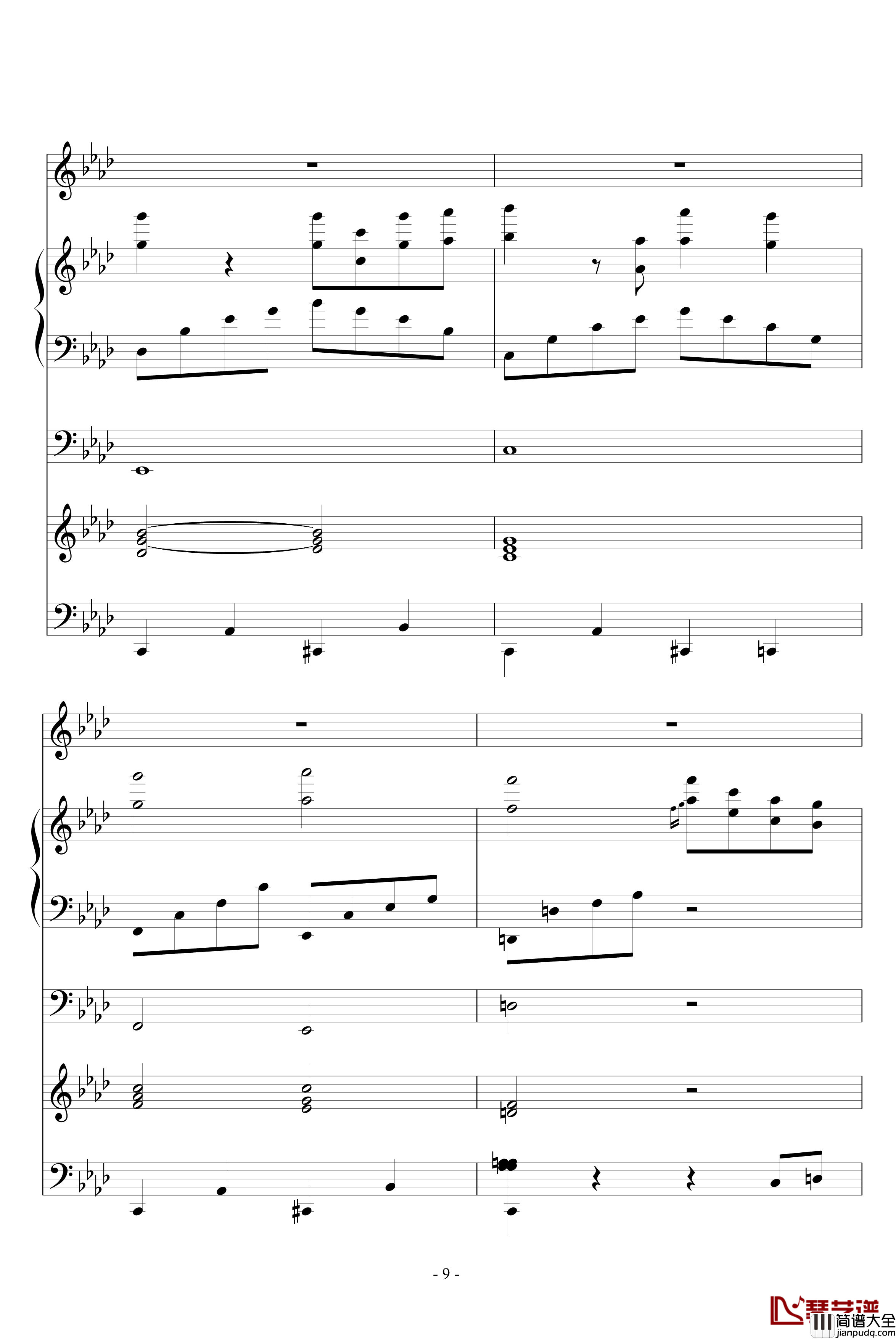 魅吻钢琴谱_ellocz