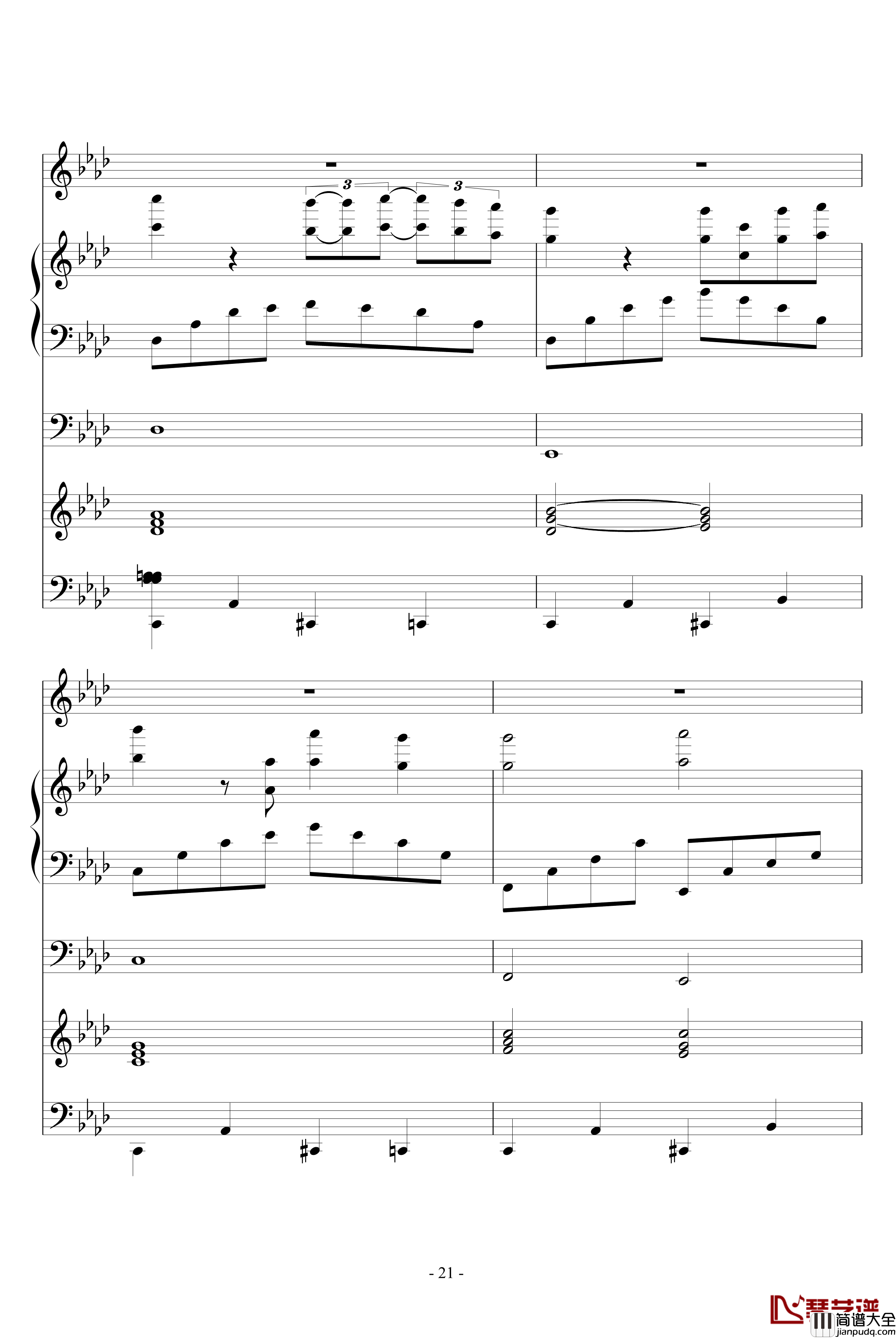 魅吻钢琴谱_ellocz