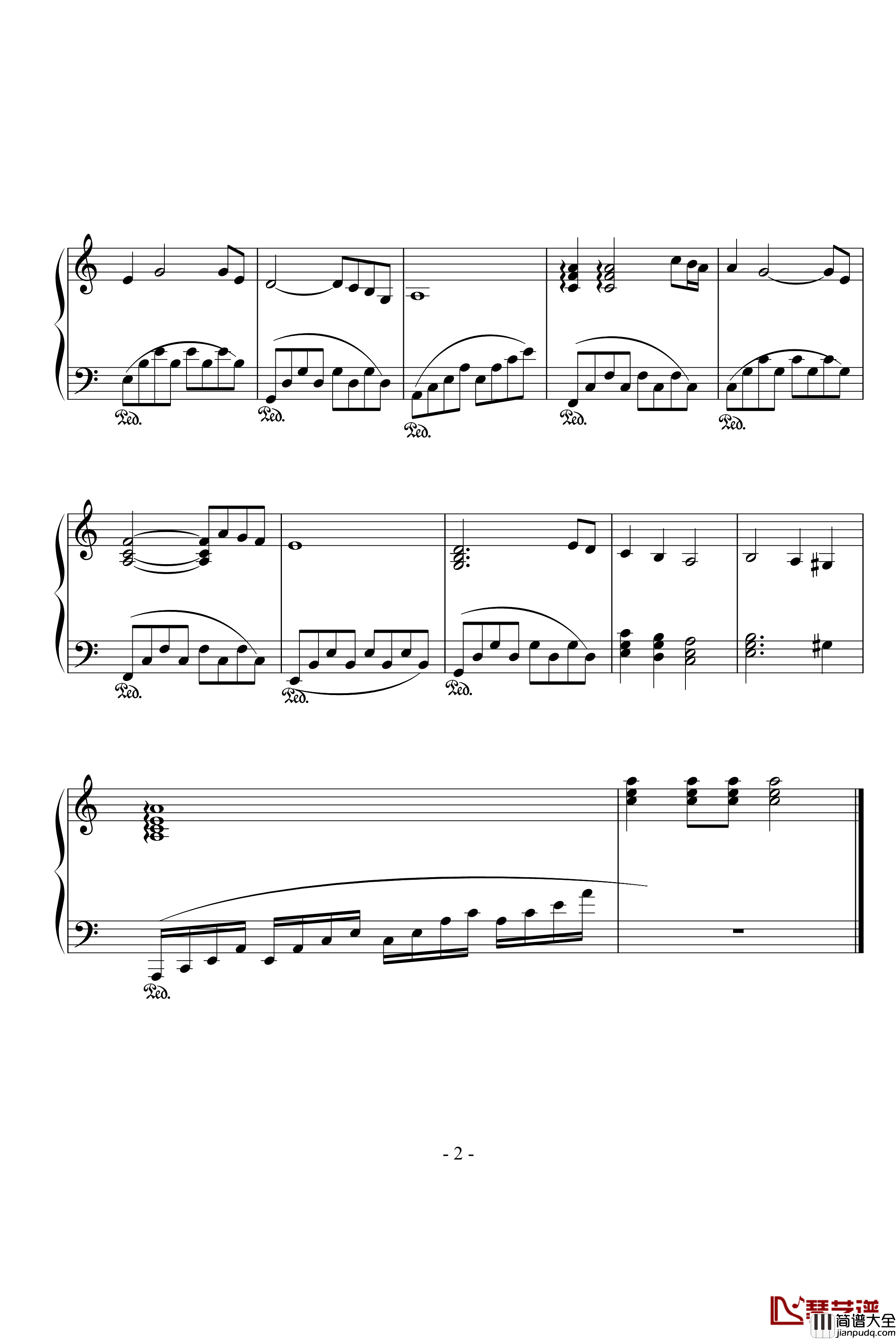 痛苦的回忆钢琴谱_修改了_快乐的猪