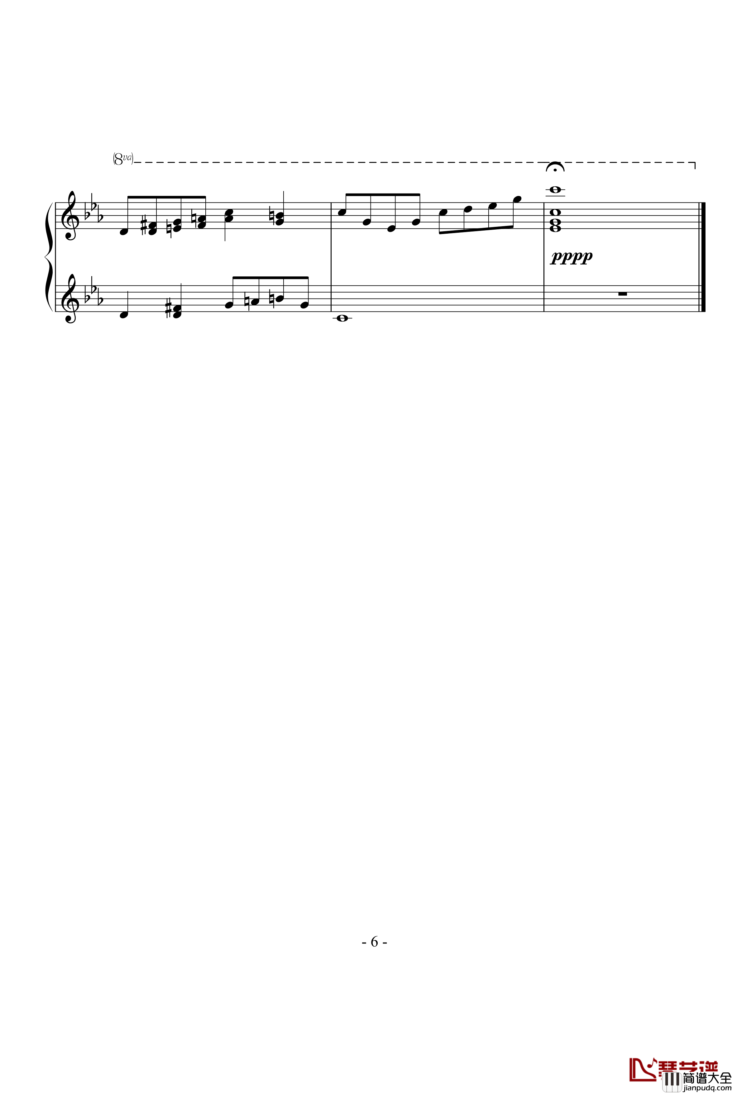 安睡的天使钢琴谱_Ku.Klux.Klan