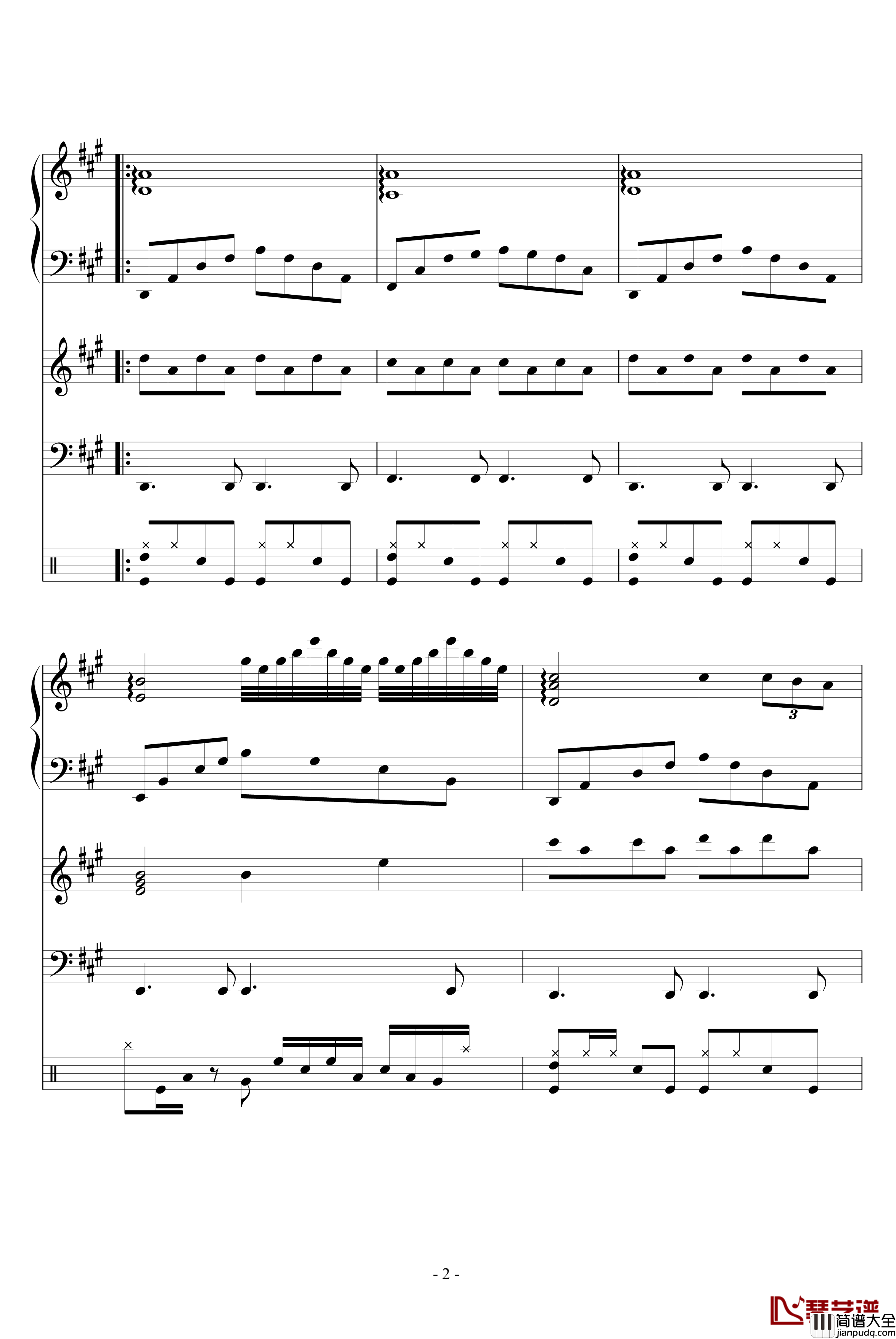 尘封的收音机钢琴谱_修改版_血腥残阳