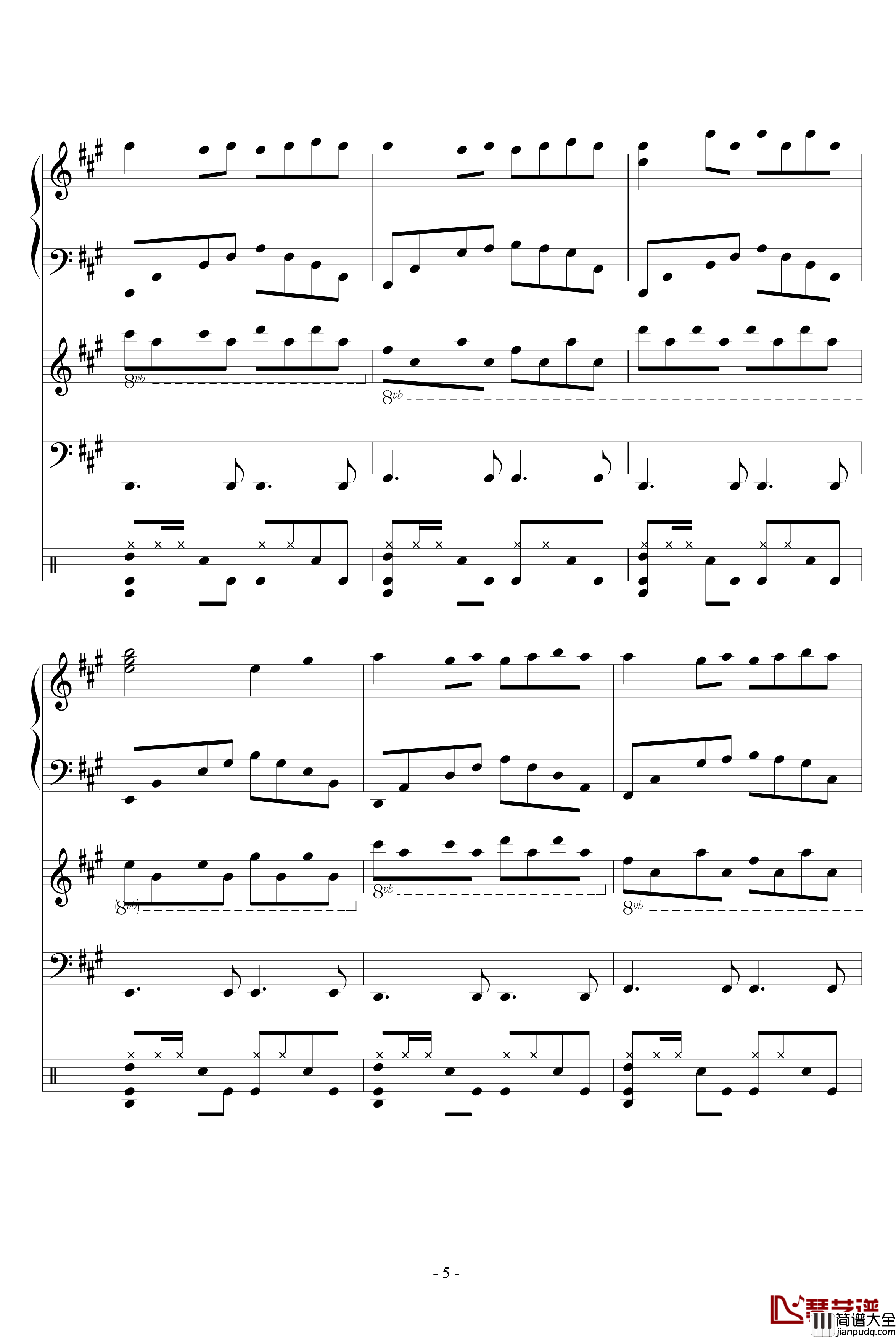 尘封的收音机钢琴谱_修改版_血腥残阳