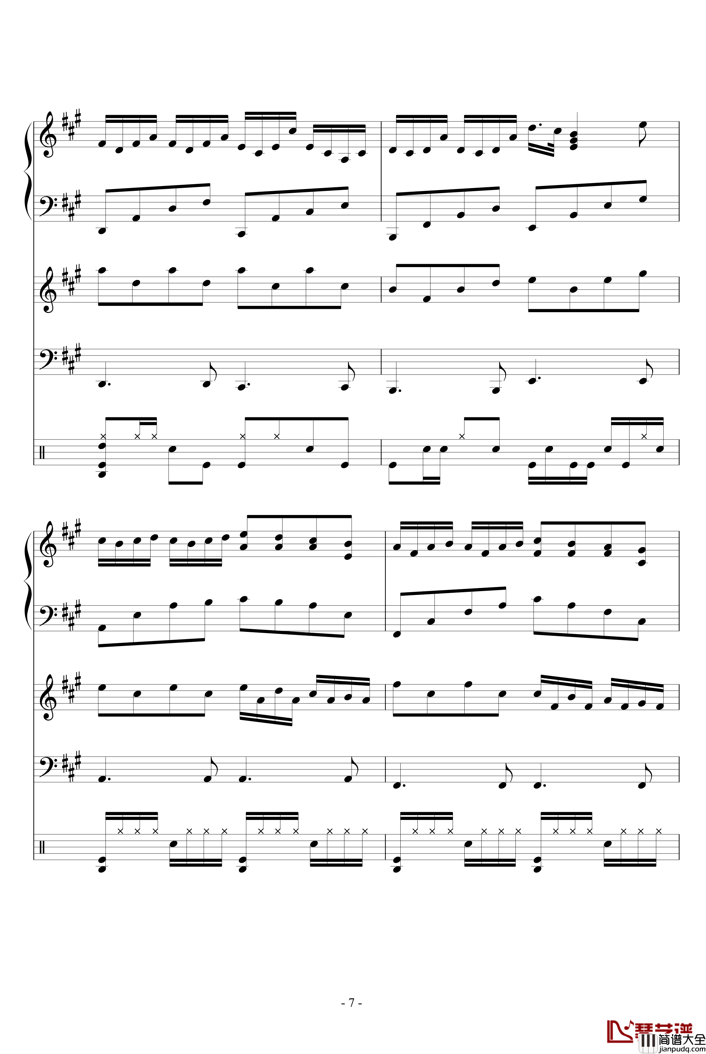 尘封的收音机钢琴谱_修改版_血腥残阳