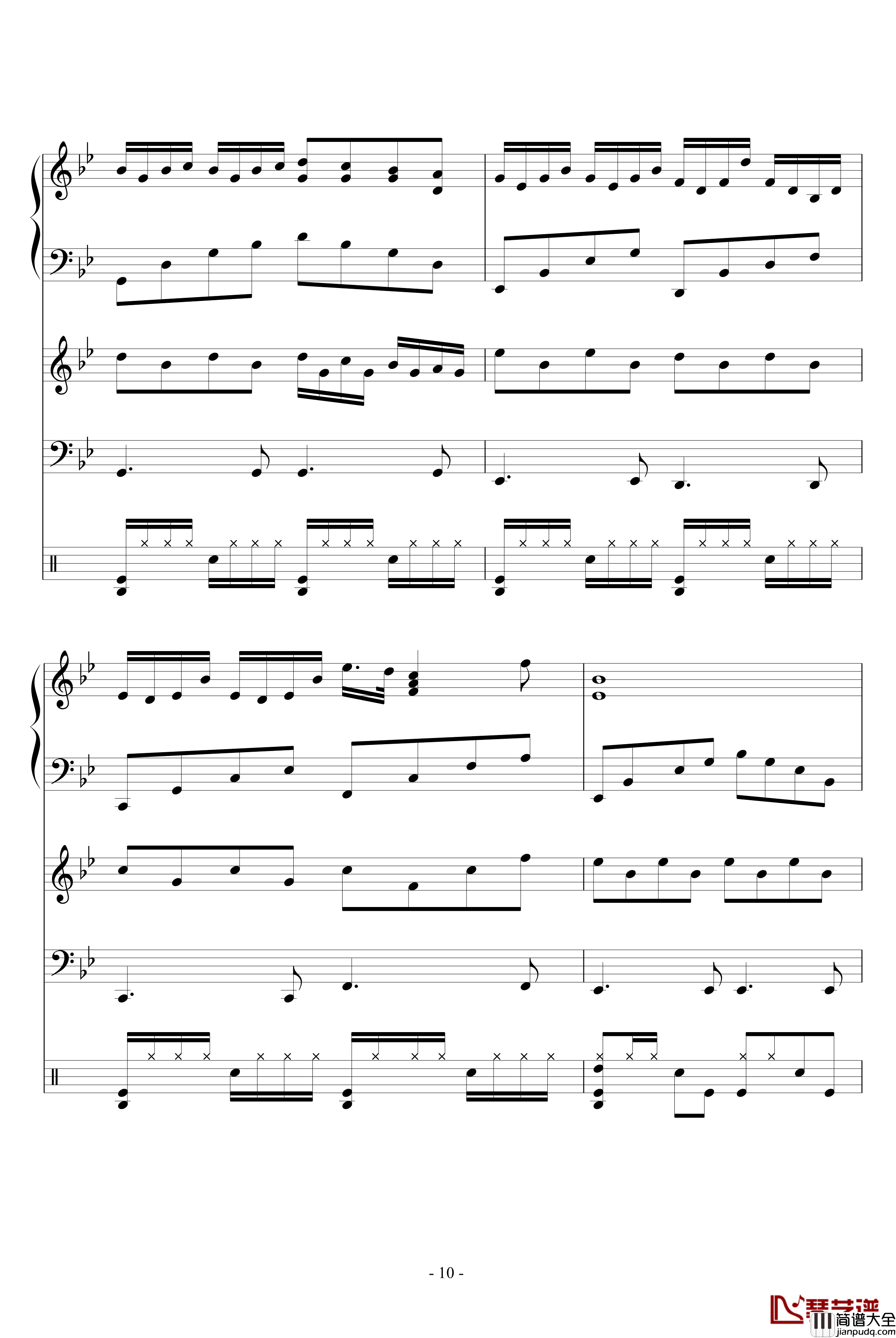 尘封的收音机钢琴谱_修改版_血腥残阳