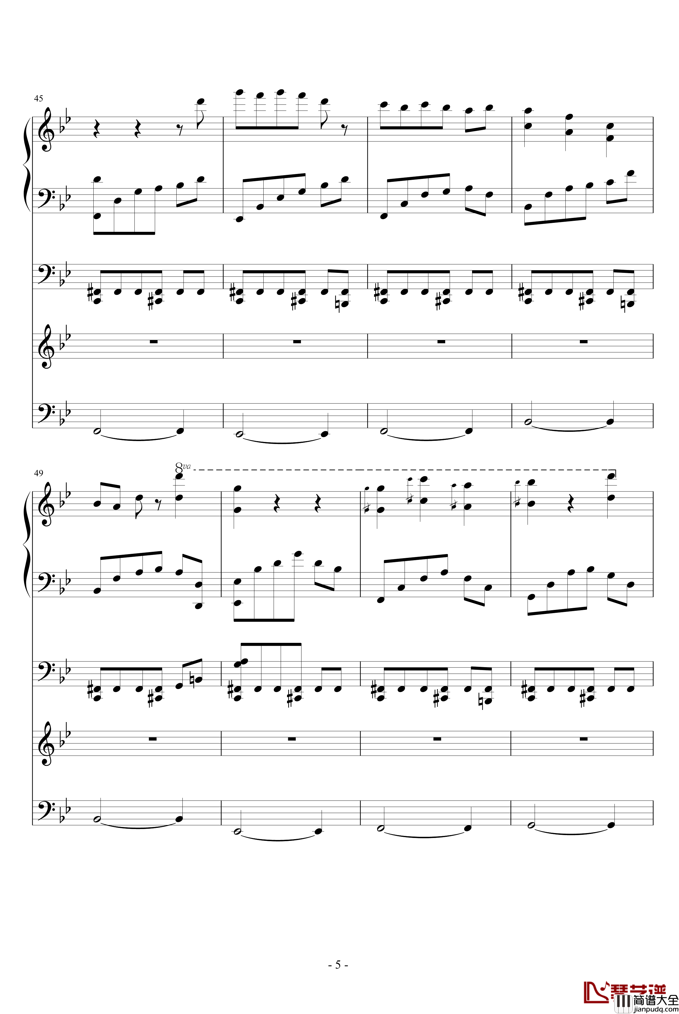 冰冻的心钢琴谱_ellocz