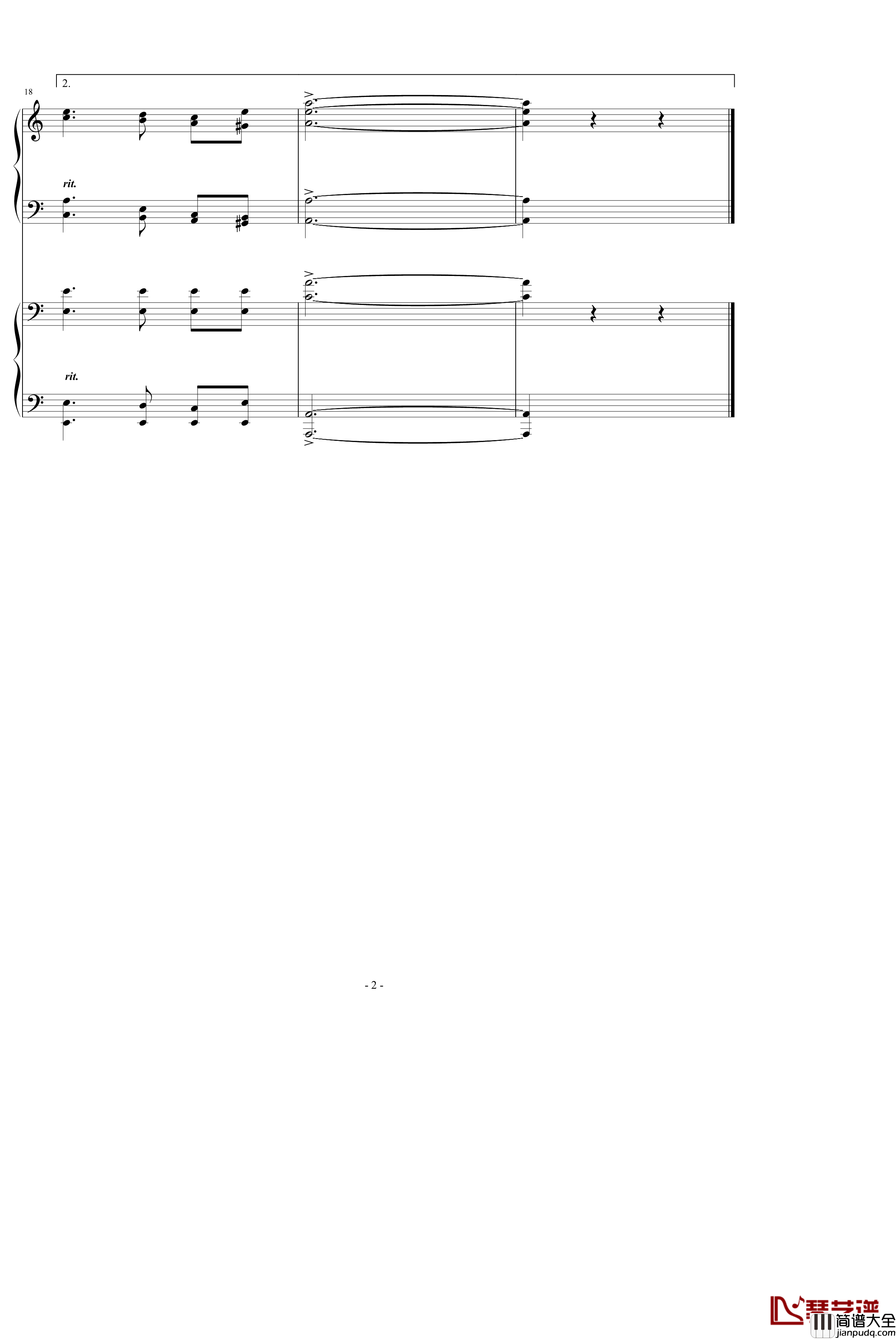 神圣的战争钢琴谱_世界名曲