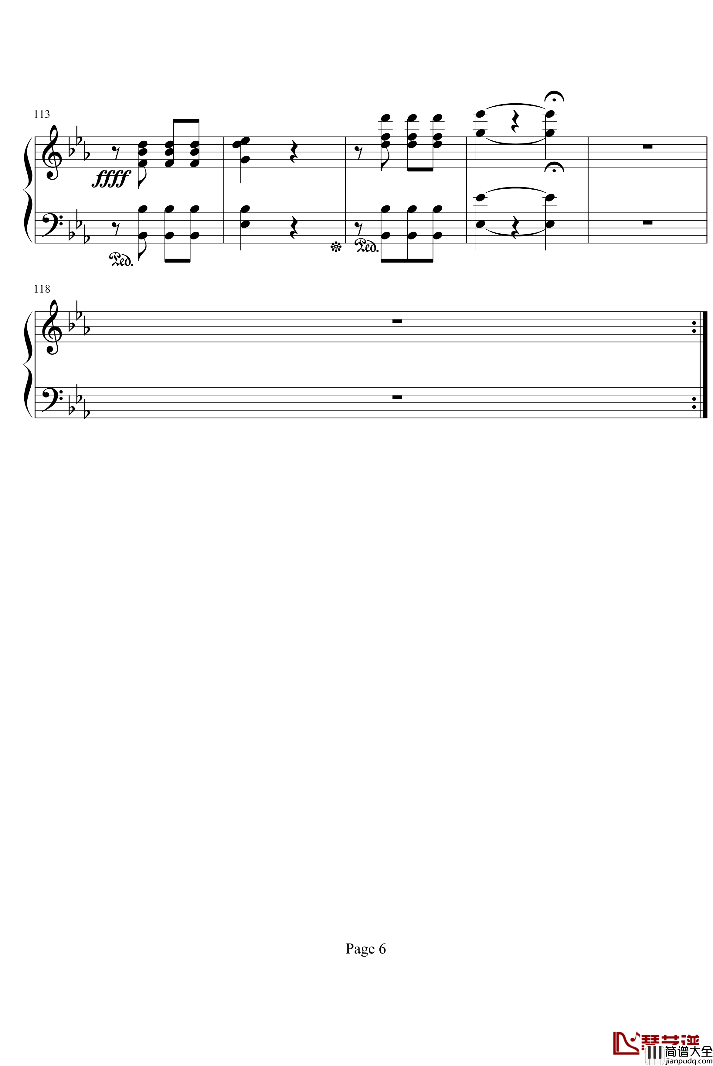 命运第一乐章钢琴独奏钢琴谱_Symphony_Fate_.No.1_贝多芬_beethoven