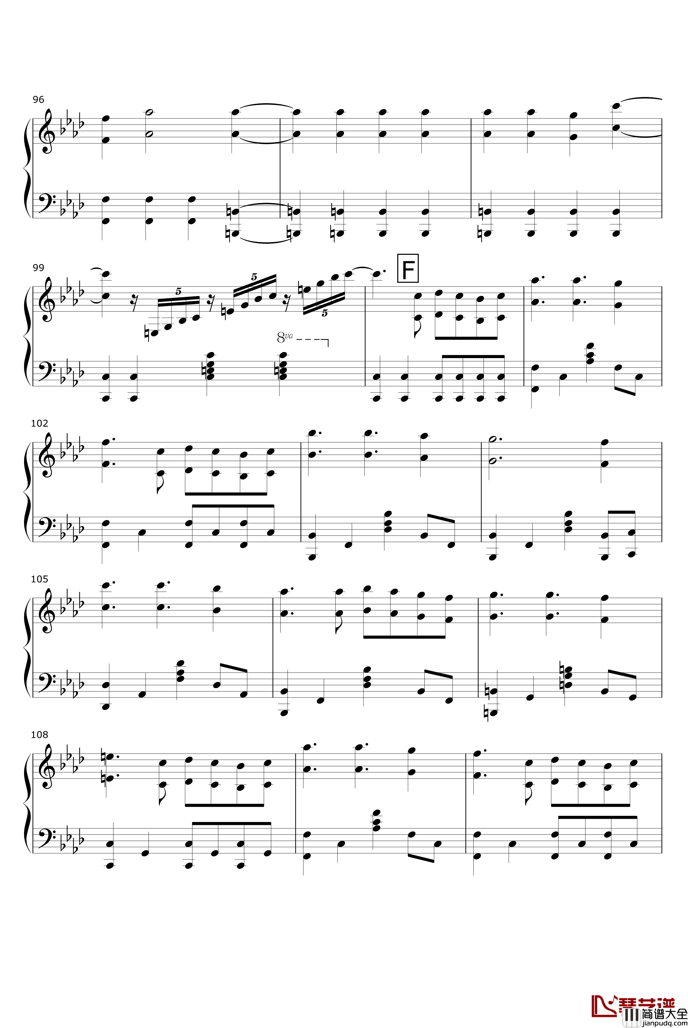 无心害你钢琴谱_关菊英