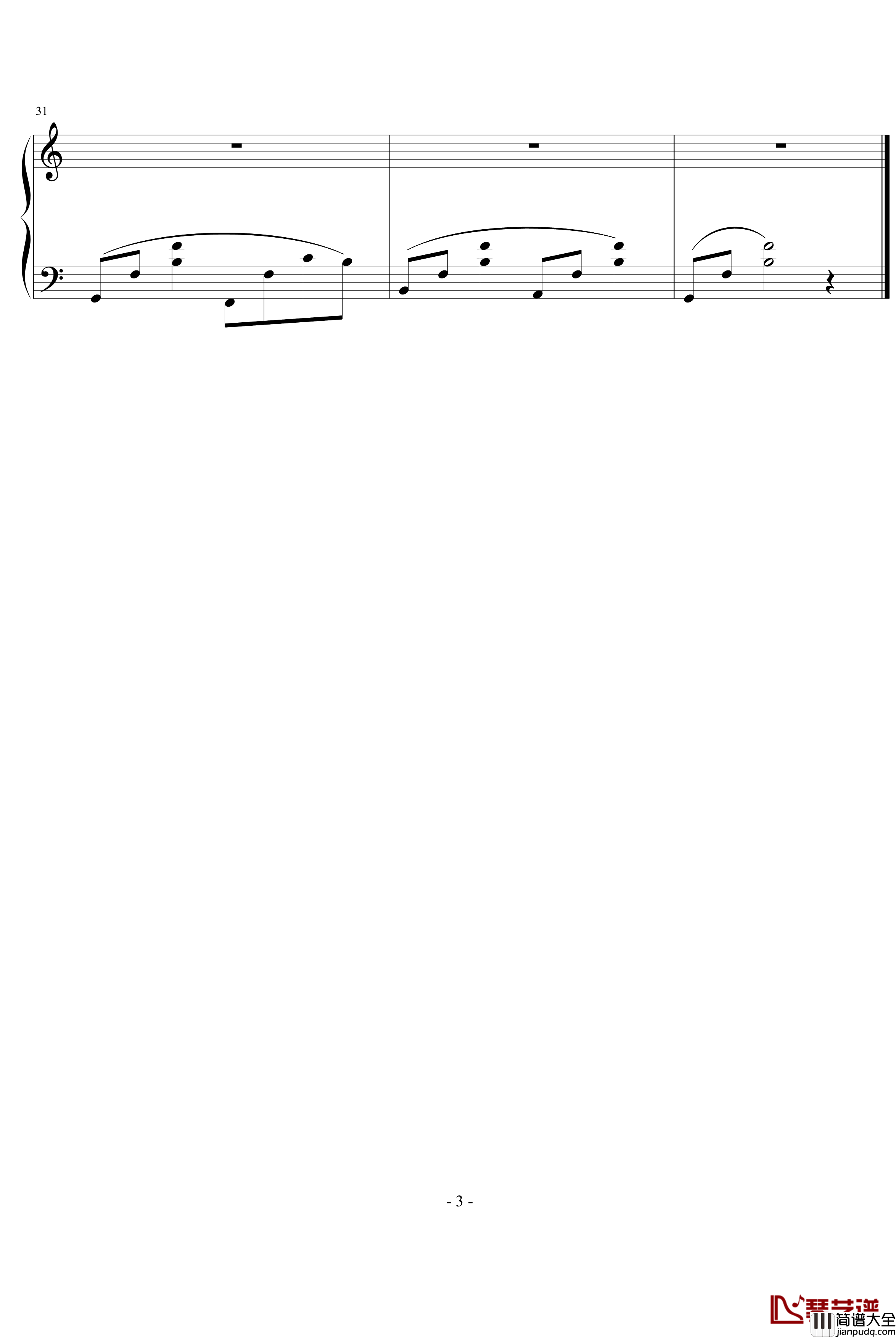 说清楚钢琴谱_米俊乐