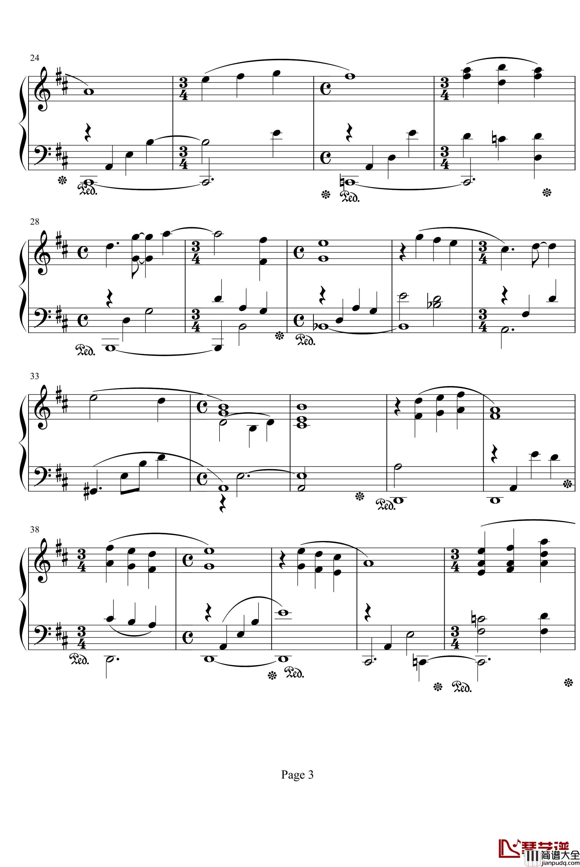 Playing_love钢琴谱_海上钢琴师经典