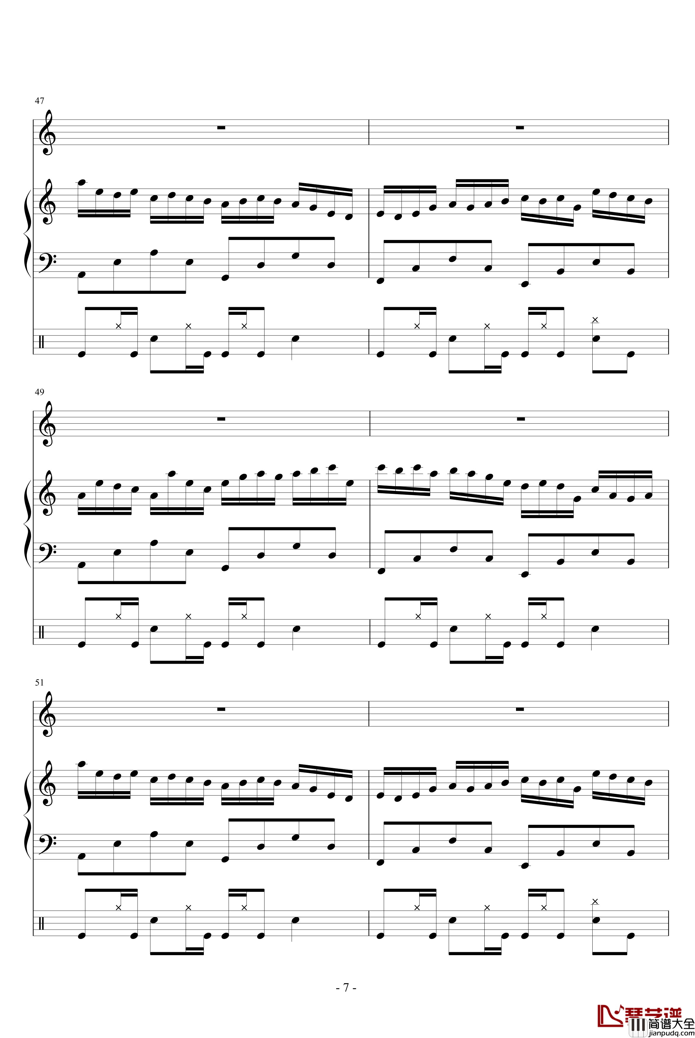 蝴蝶的眼泪钢琴谱_吴越