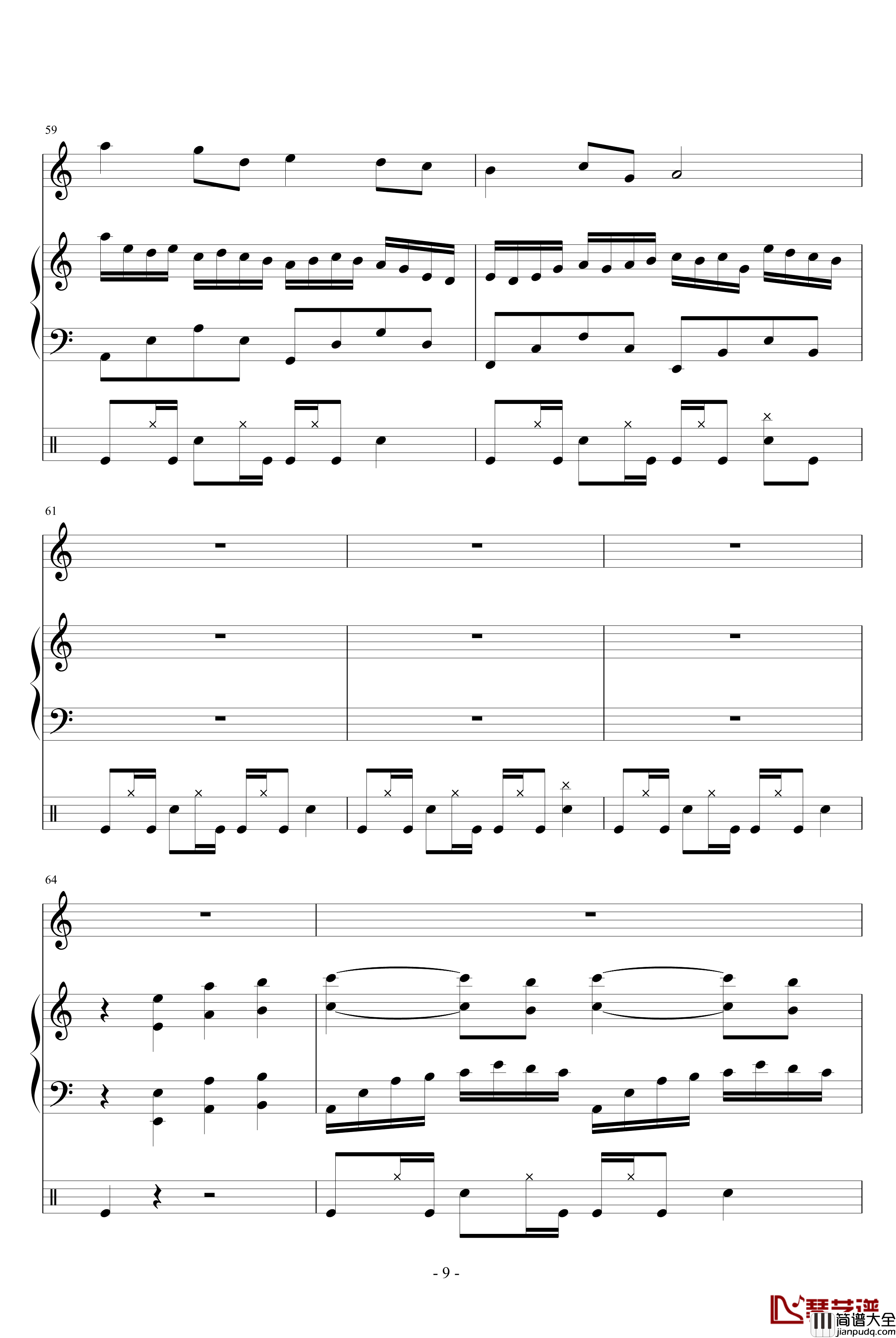 蝴蝶的眼泪钢琴谱_吴越