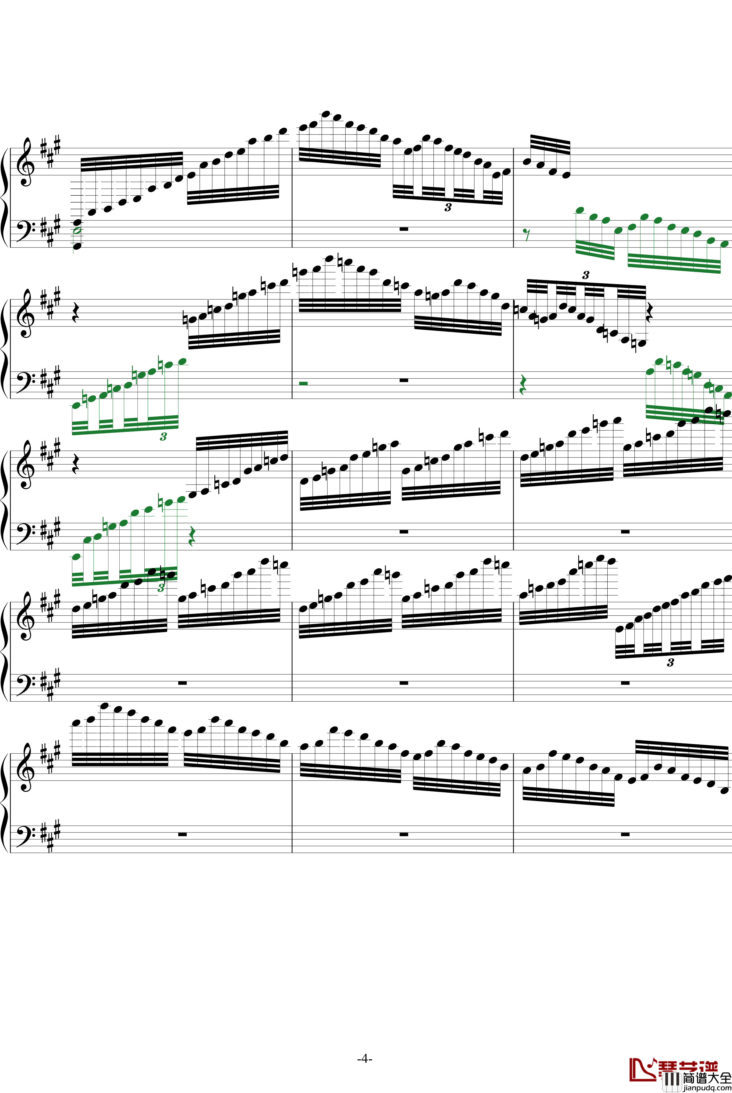 浏阳河钢琴谱_王建中改编_中国名曲