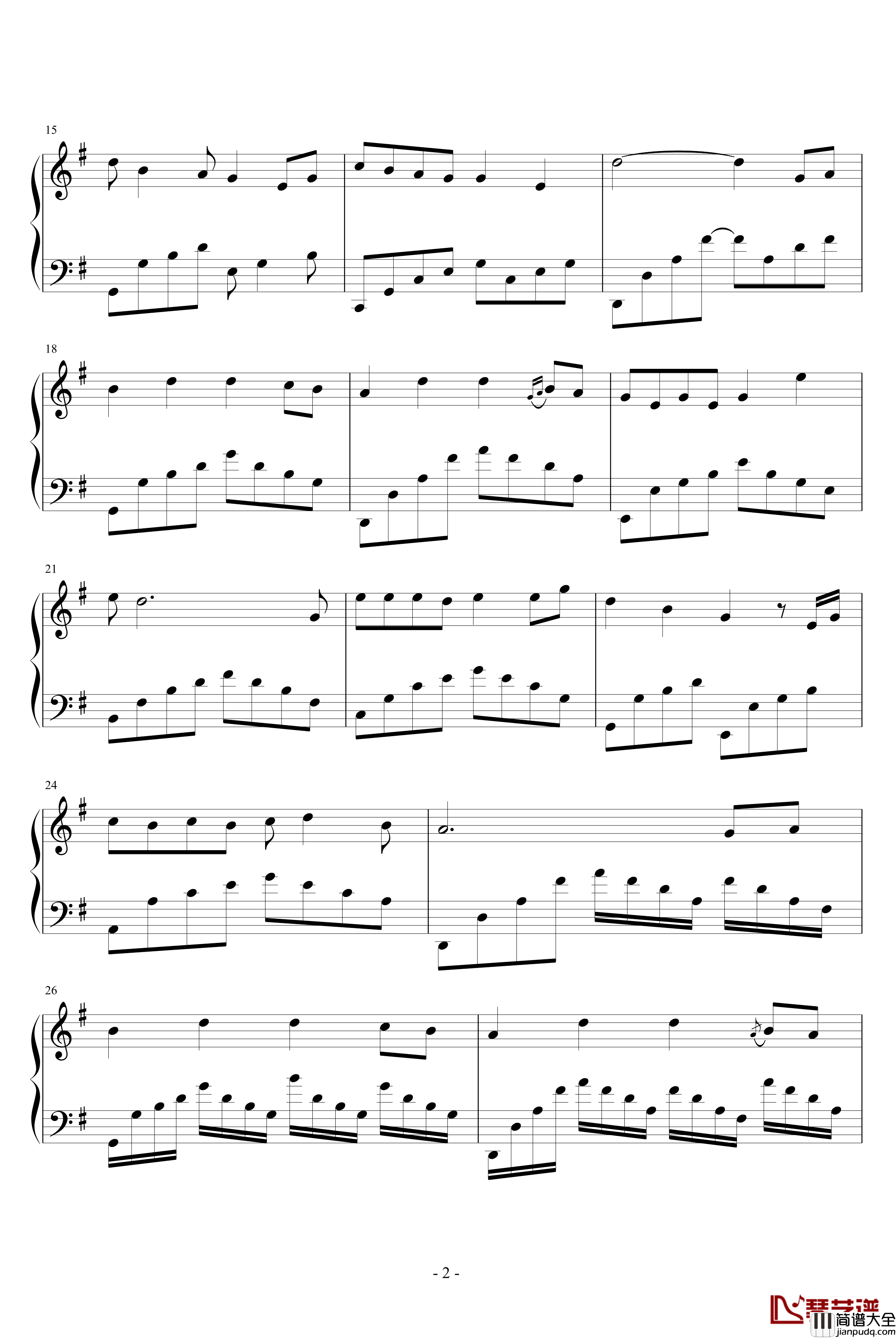 Wind钢琴谱_欧美经典