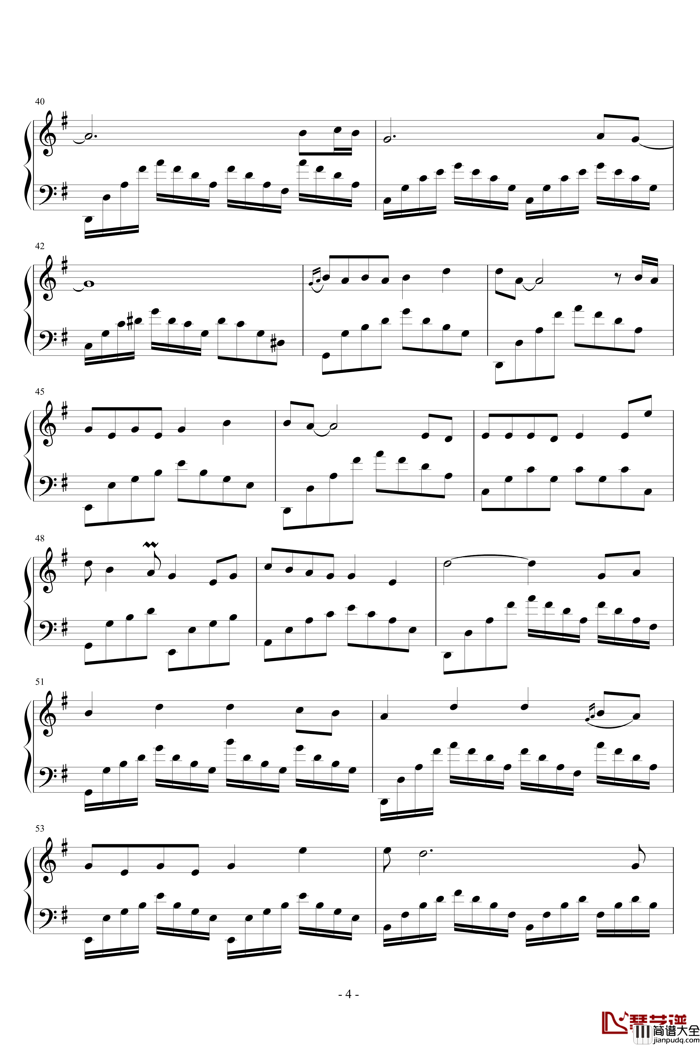 Wind钢琴谱_欧美经典