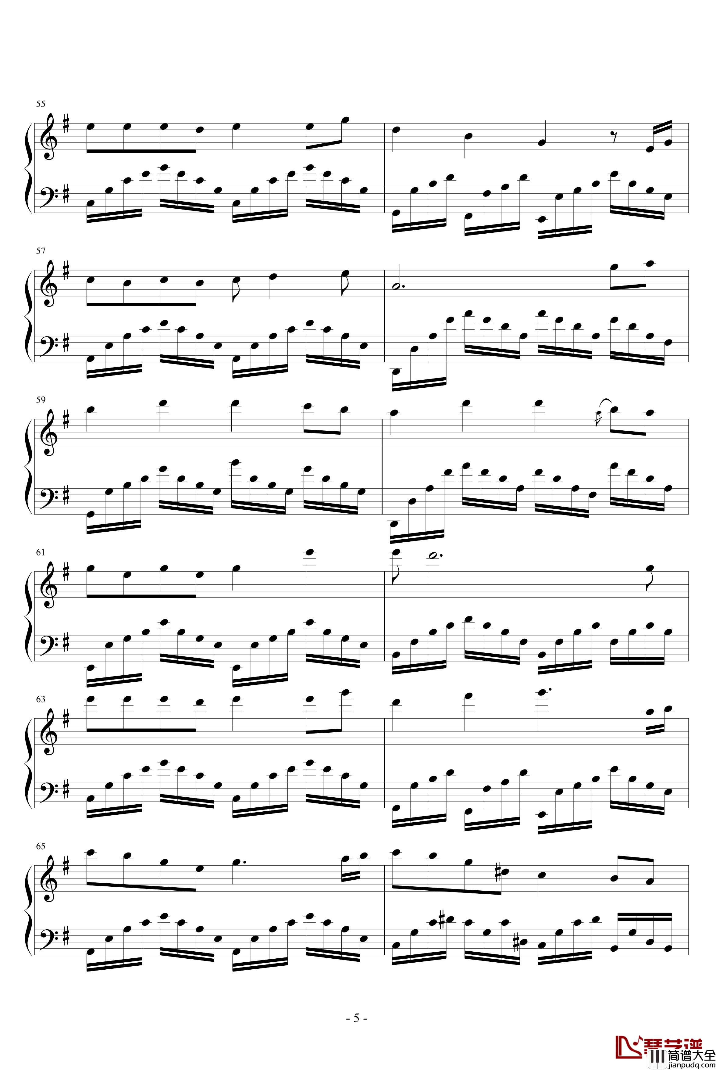 Wind钢琴谱_欧美经典