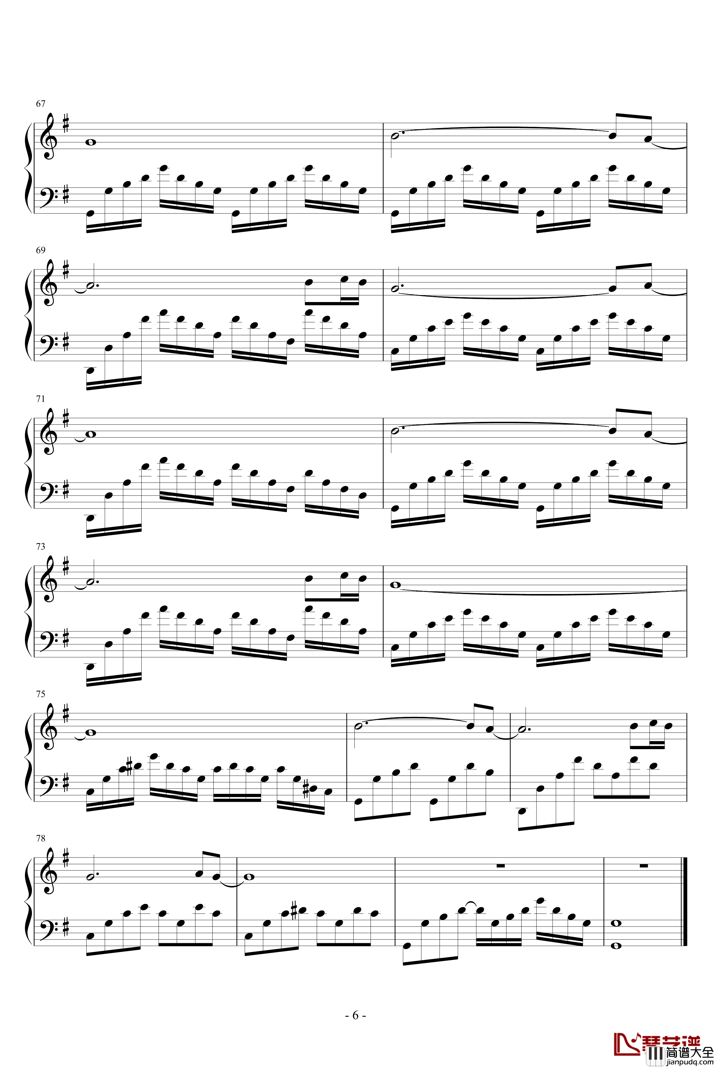 Wind钢琴谱_欧美经典