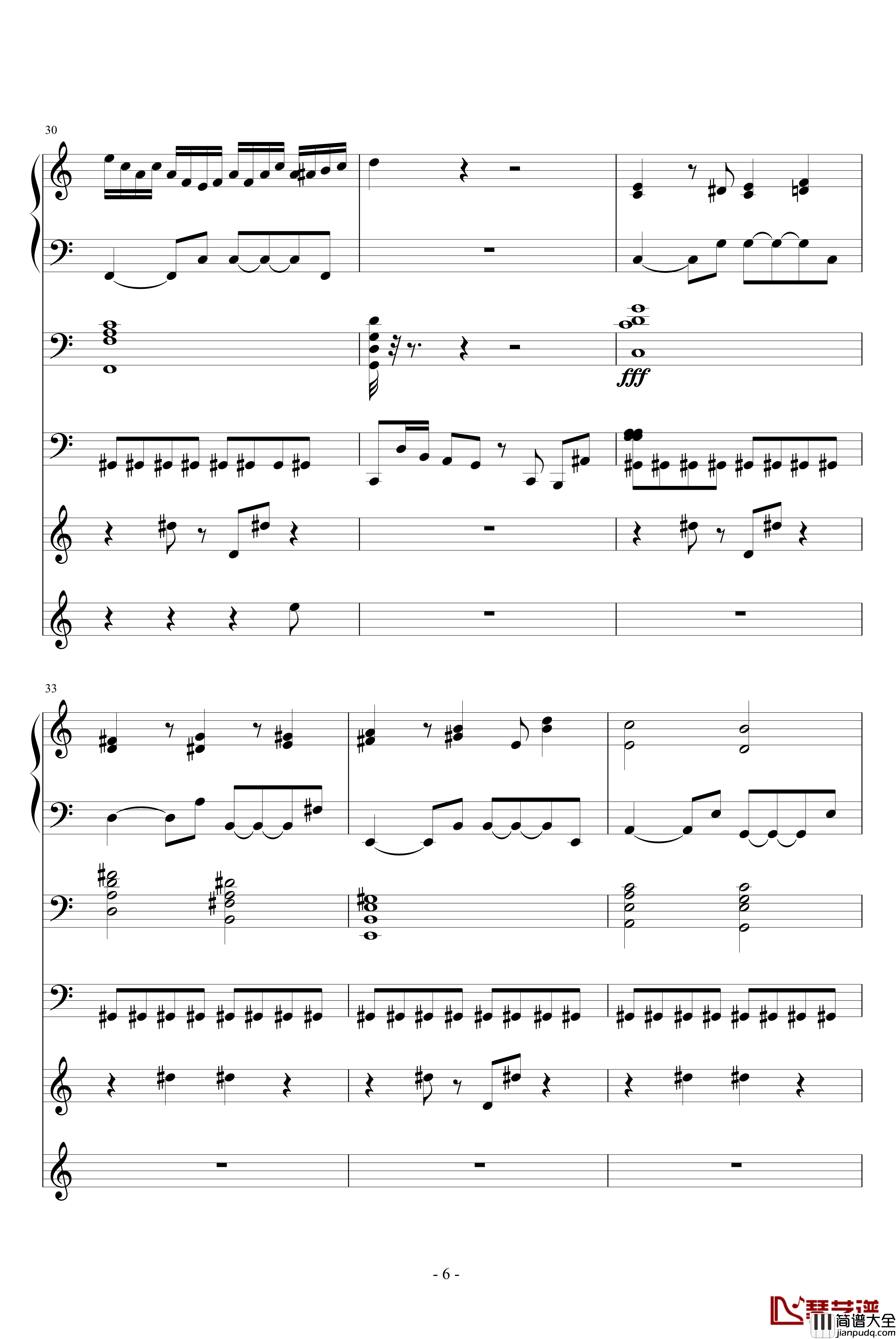 自由之舞钢琴谱_ellocz