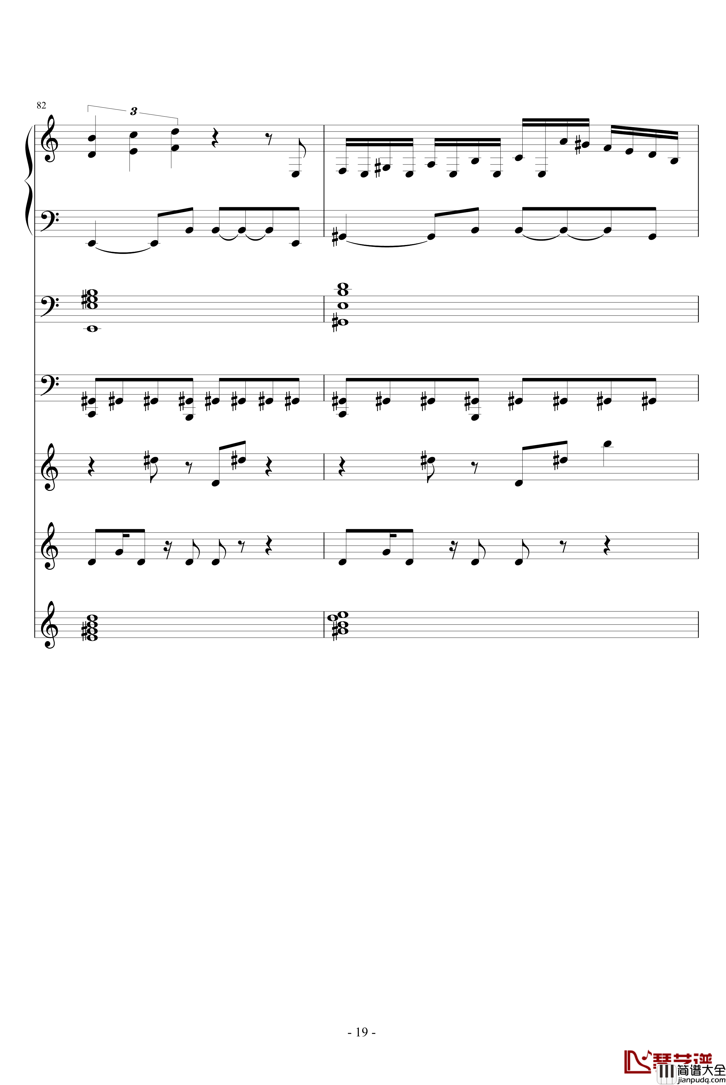 自由之舞钢琴谱_ellocz