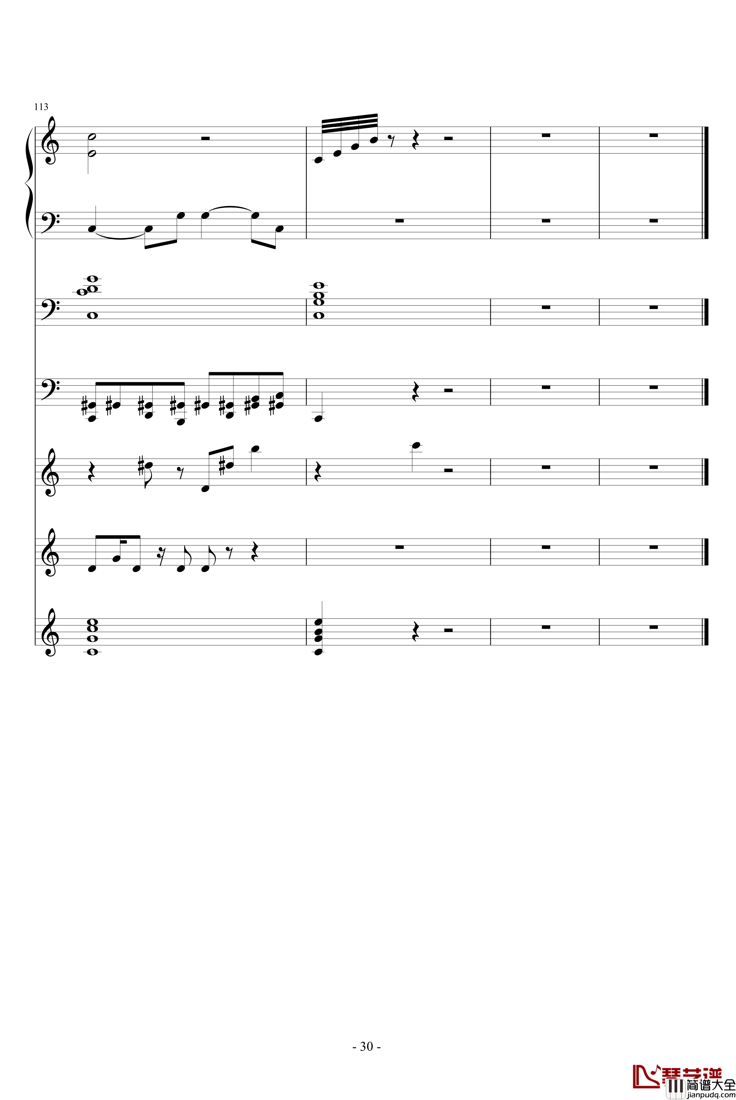 自由之舞钢琴谱_ellocz