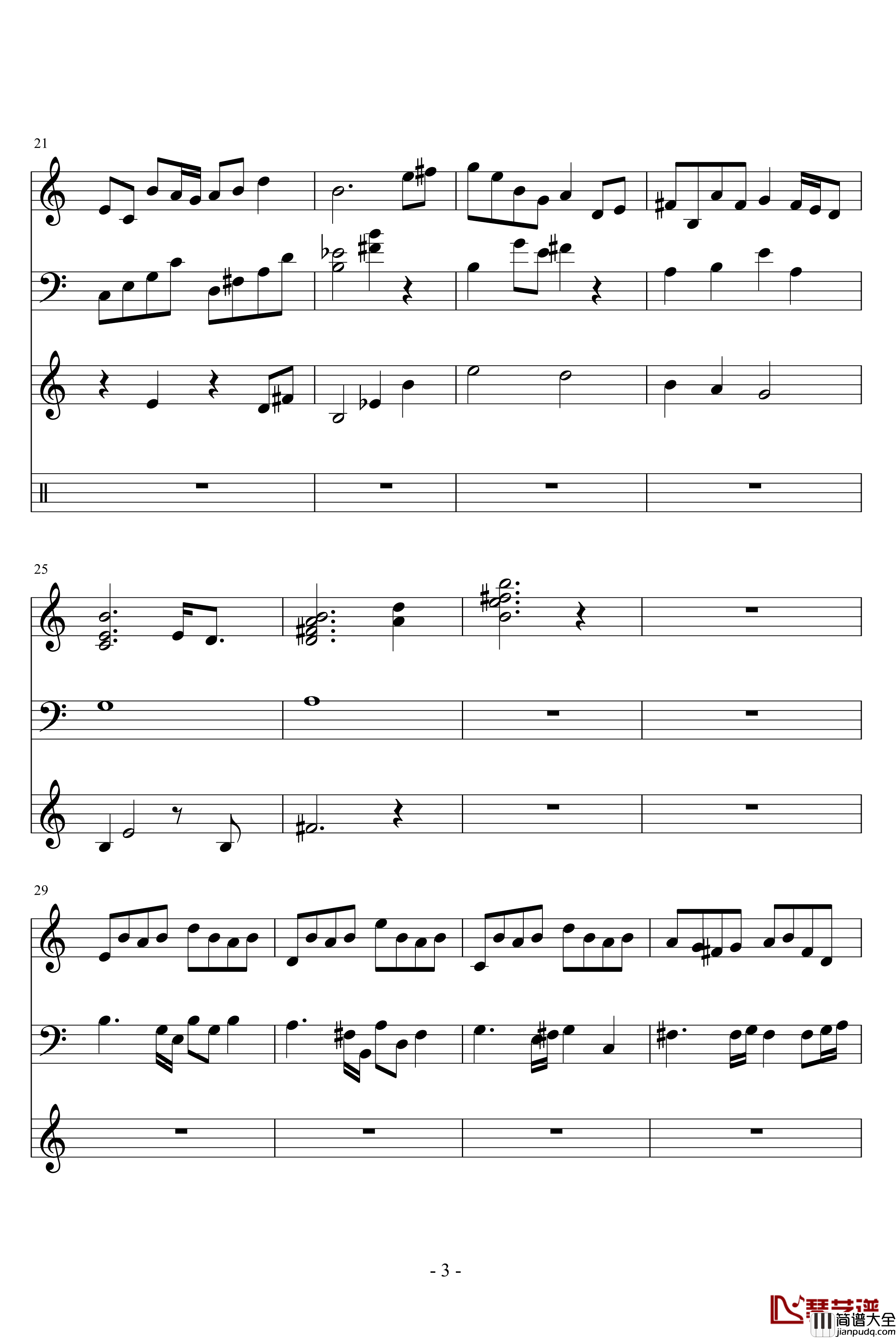 梦回音钢琴谱_钢琴版_又又徐