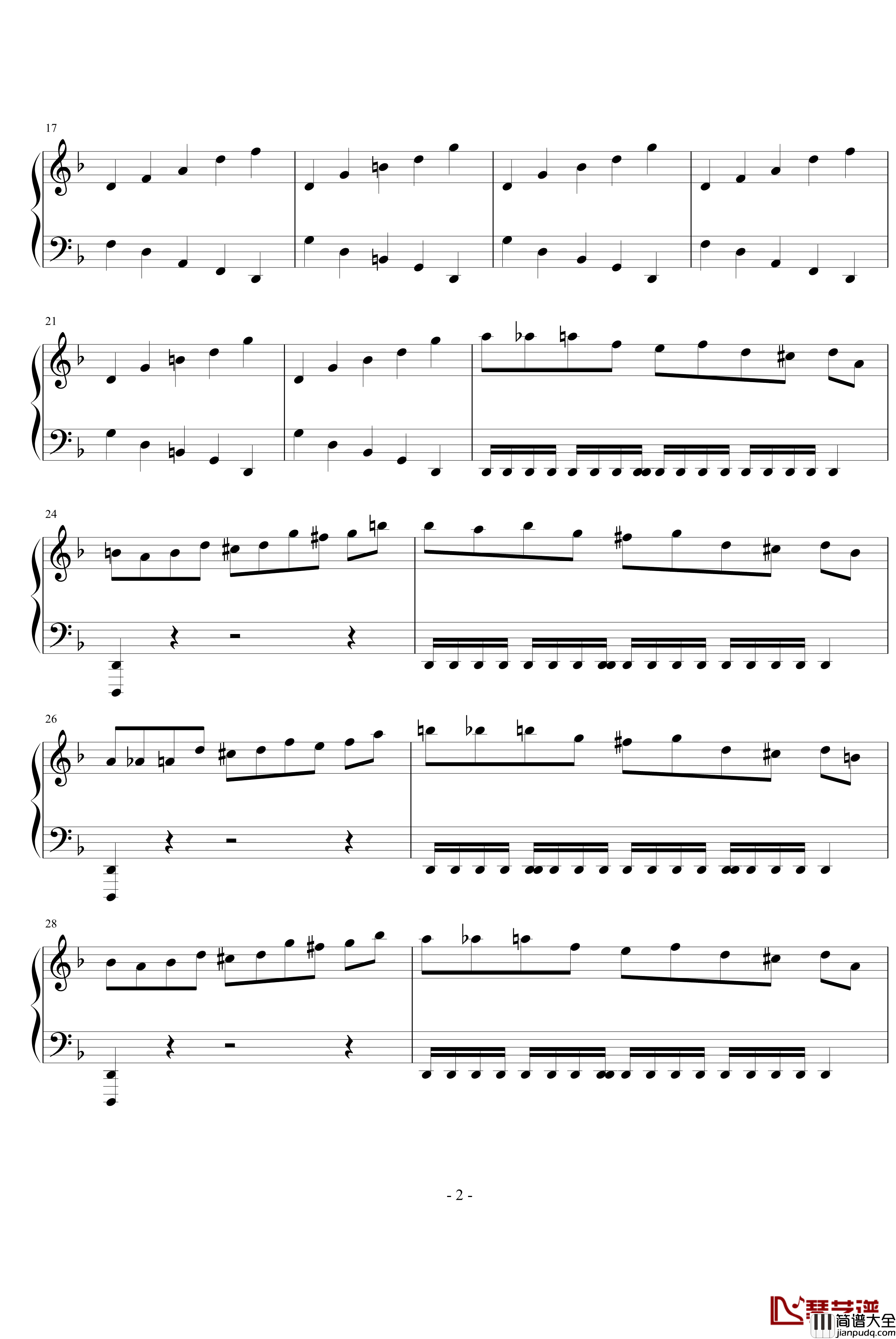 Noblesse_Oblige_CODE_GEASS第一季插曲钢琴谱_叛逆的鲁鲁修