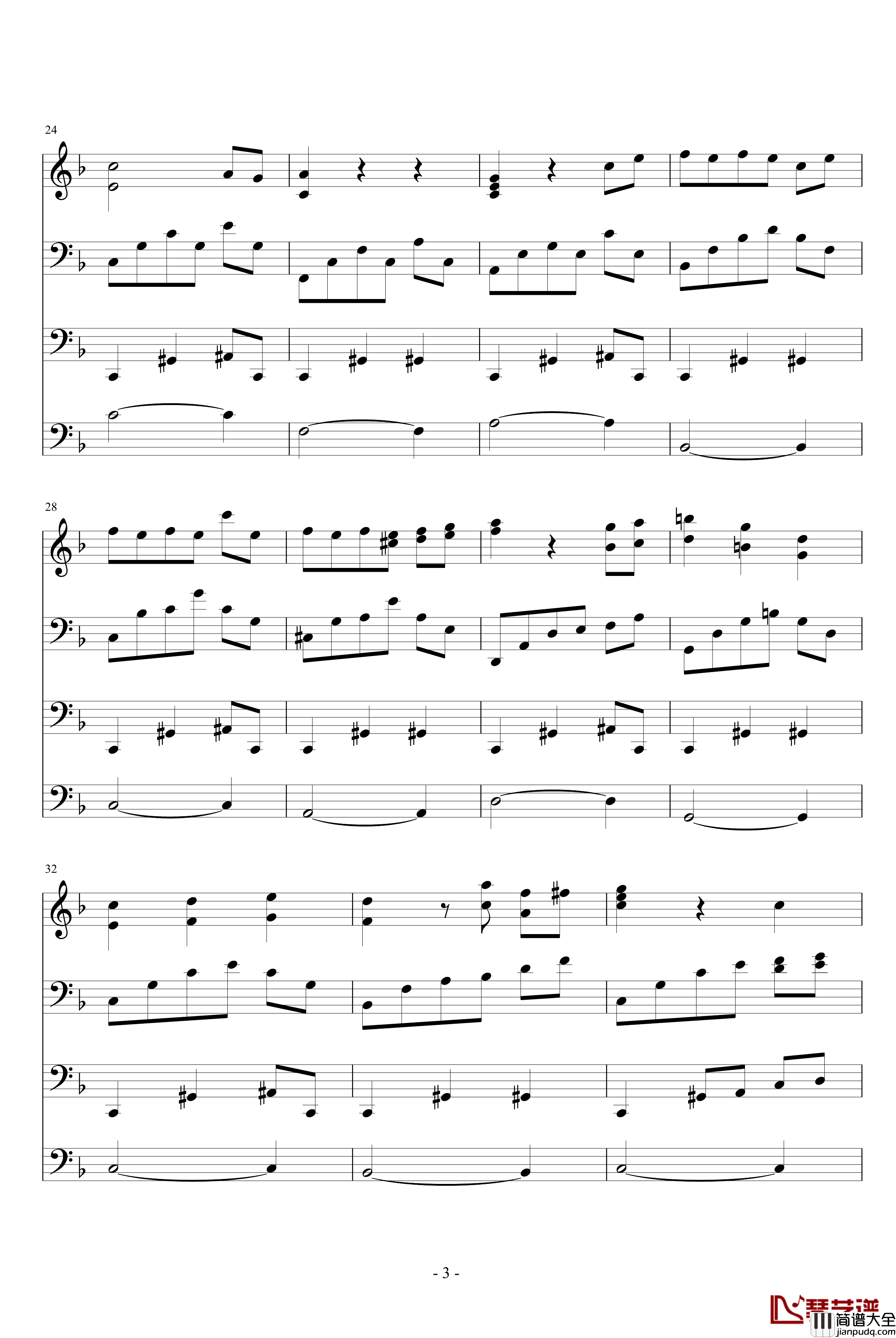 纯真钢琴谱_夜洛圆舞曲第一首_ellocz