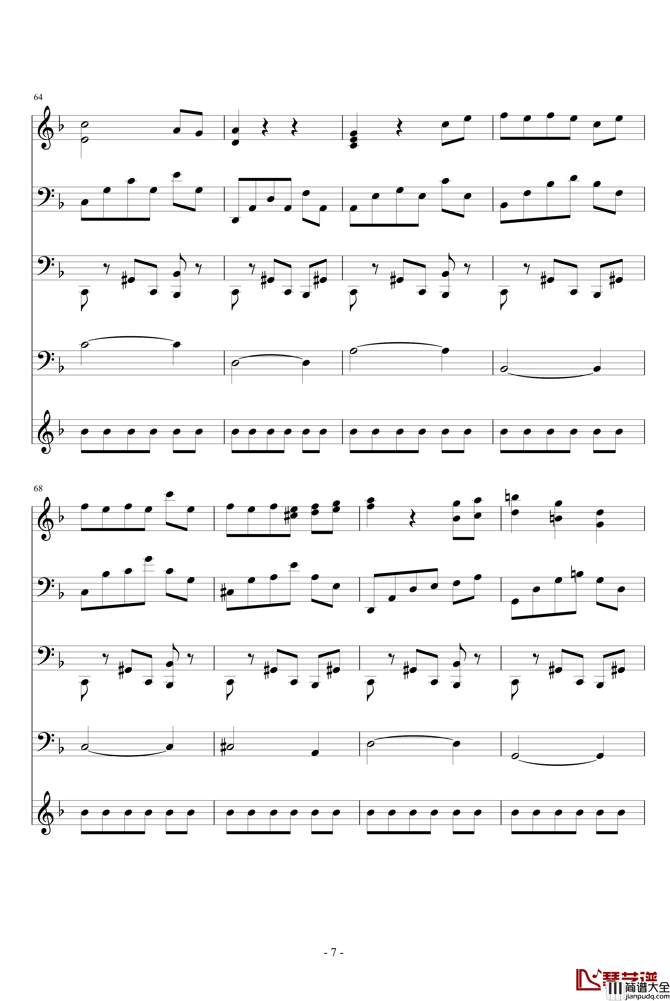 纯真钢琴谱_夜洛圆舞曲第一首_ellocz