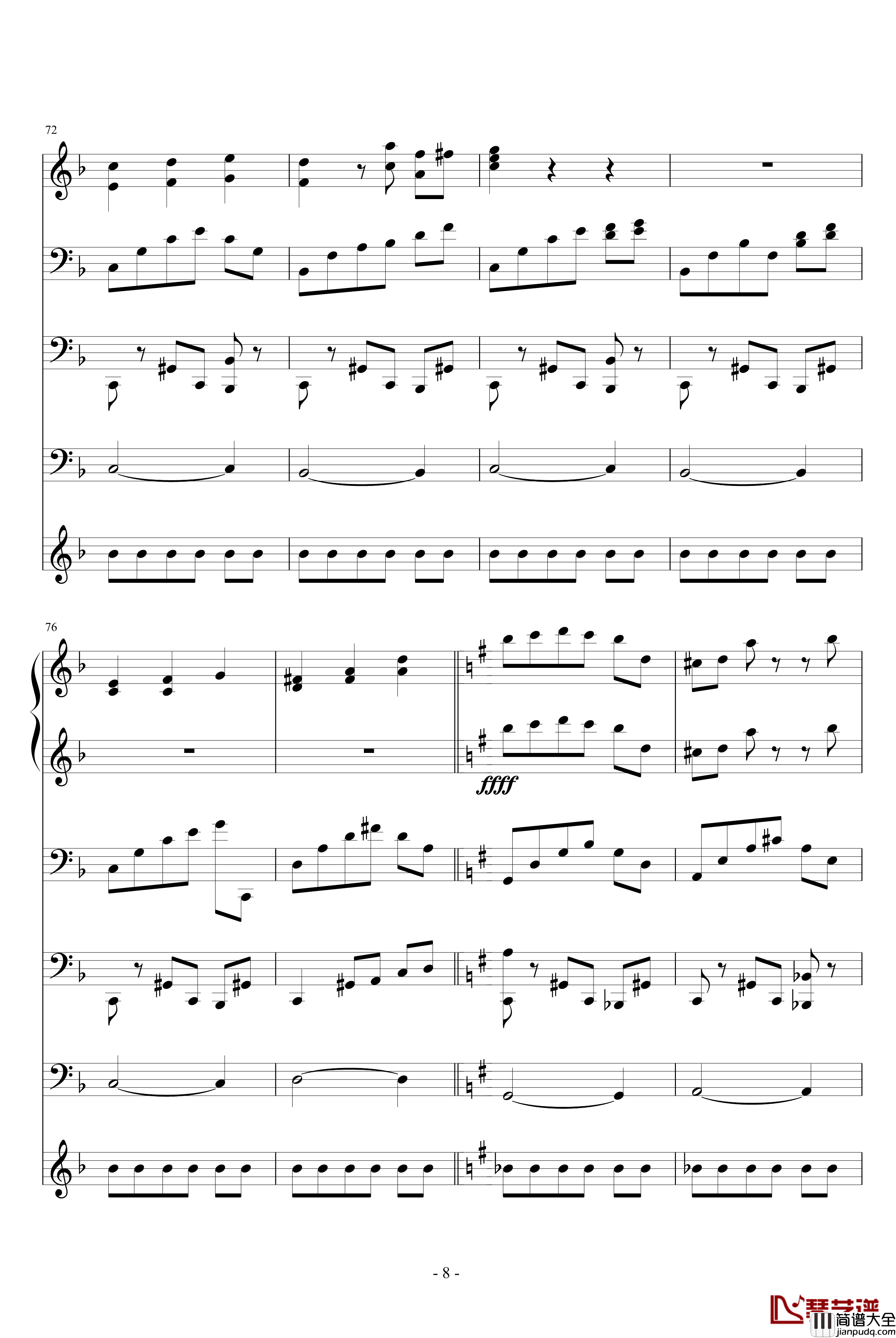 纯真钢琴谱_夜洛圆舞曲第一首_ellocz