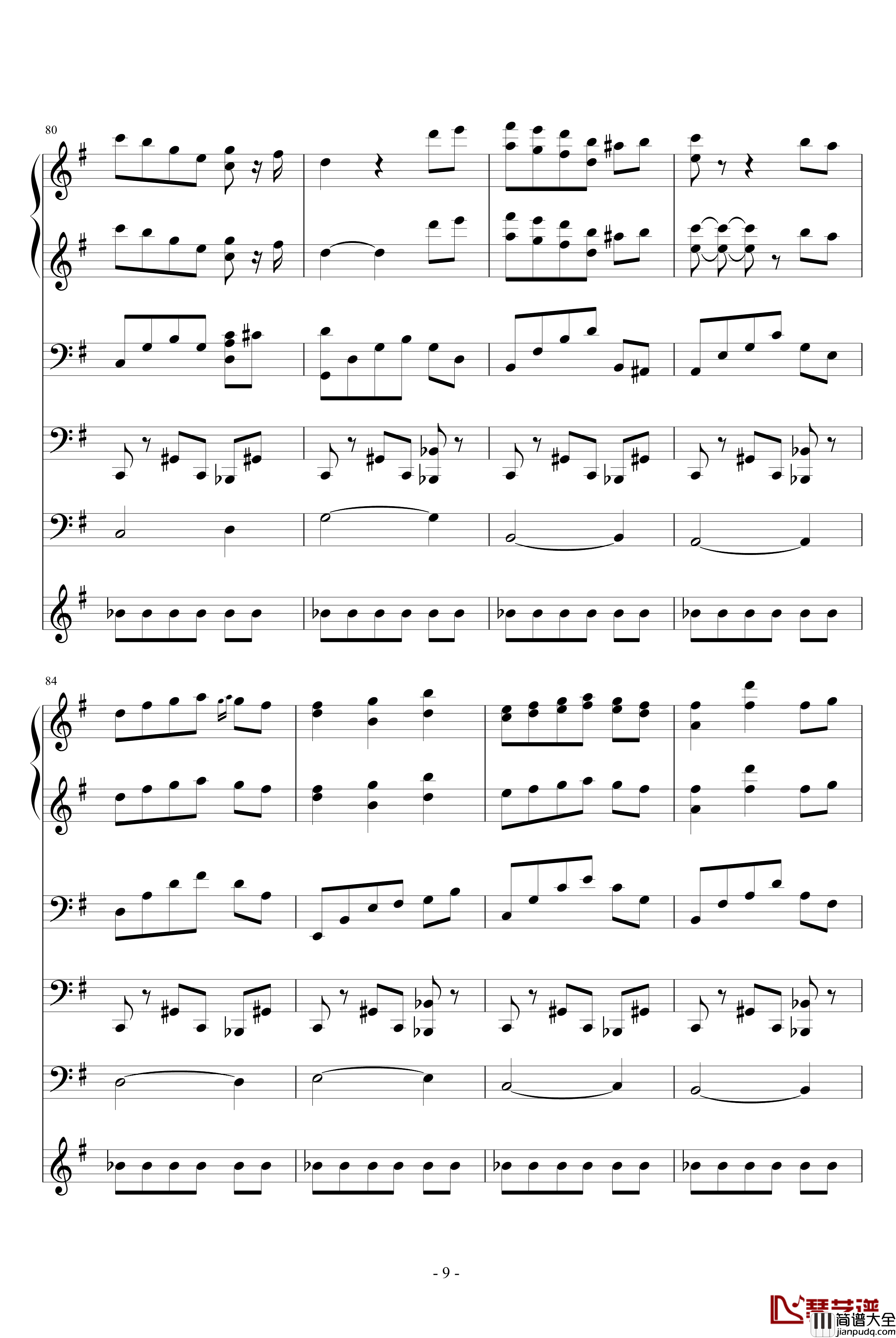 纯真钢琴谱_夜洛圆舞曲第一首_ellocz