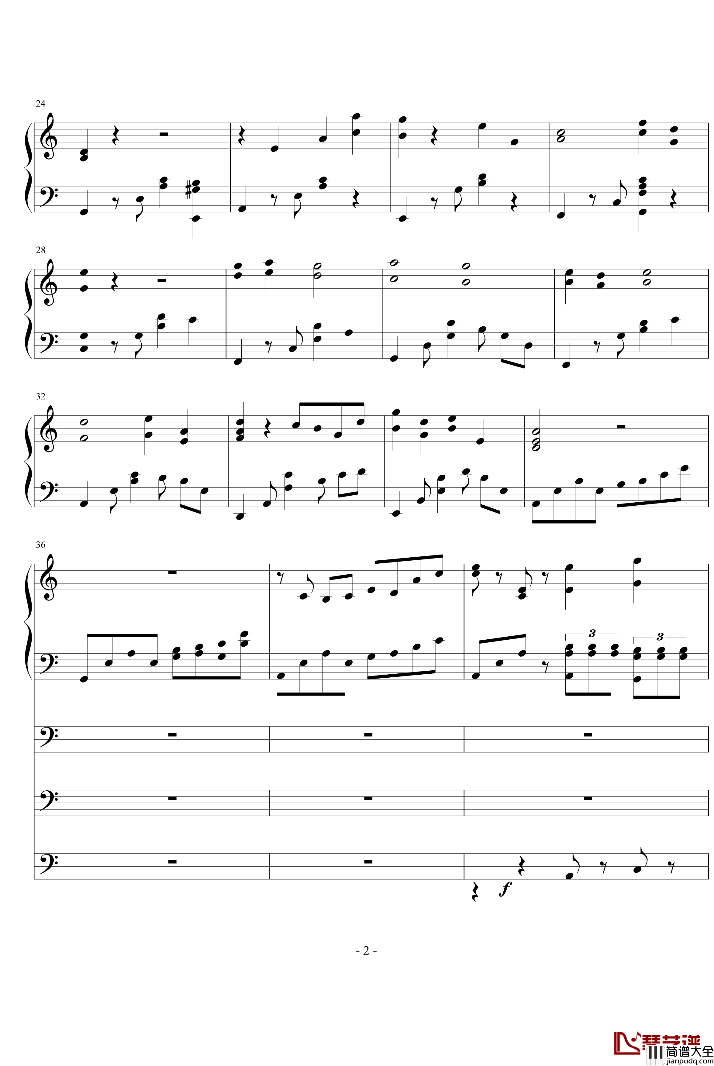 破军钢琴谱_ellocz