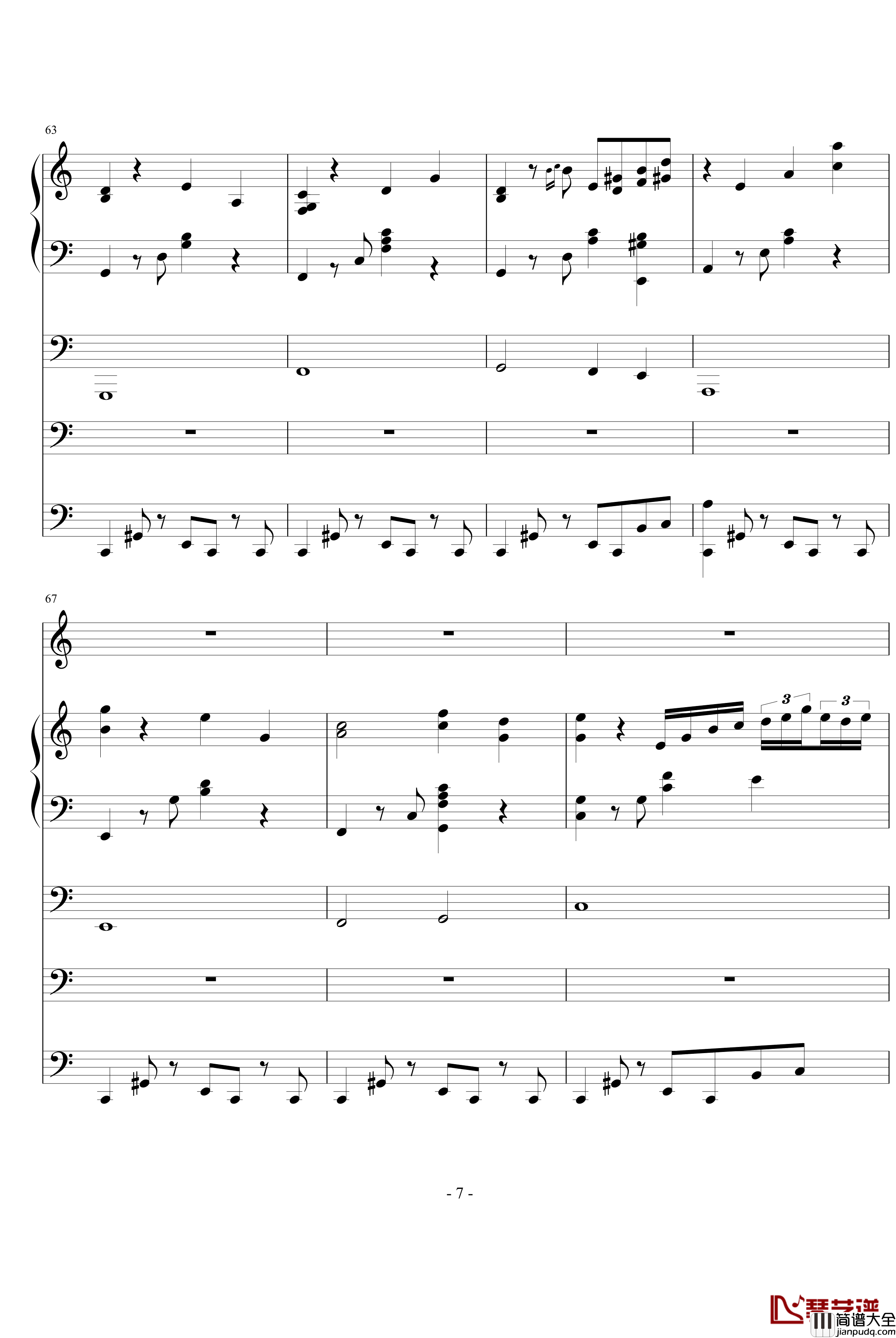 破军钢琴谱_ellocz