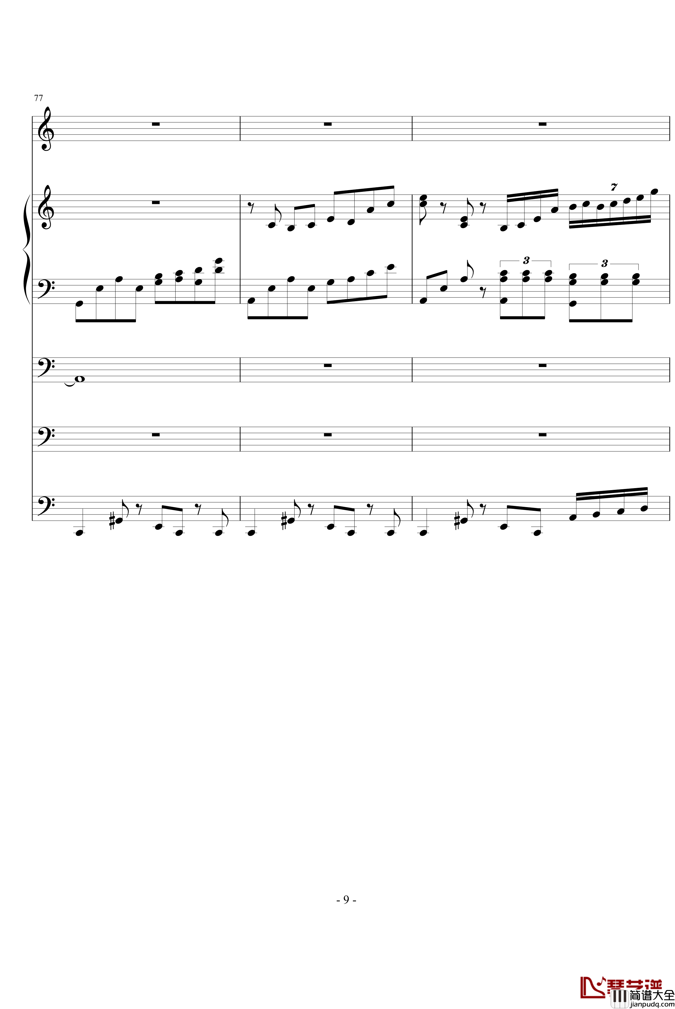 破军钢琴谱_ellocz