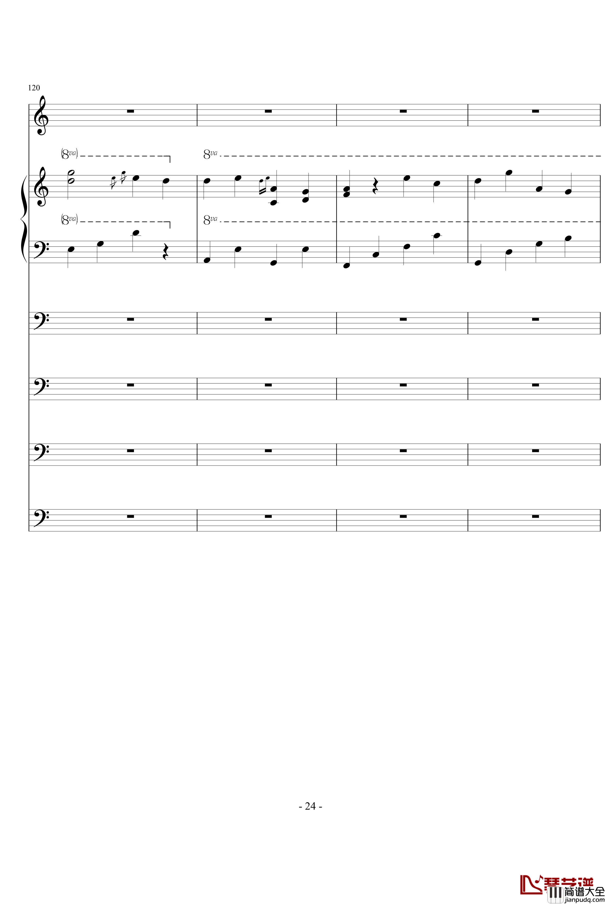 破军钢琴谱_ellocz