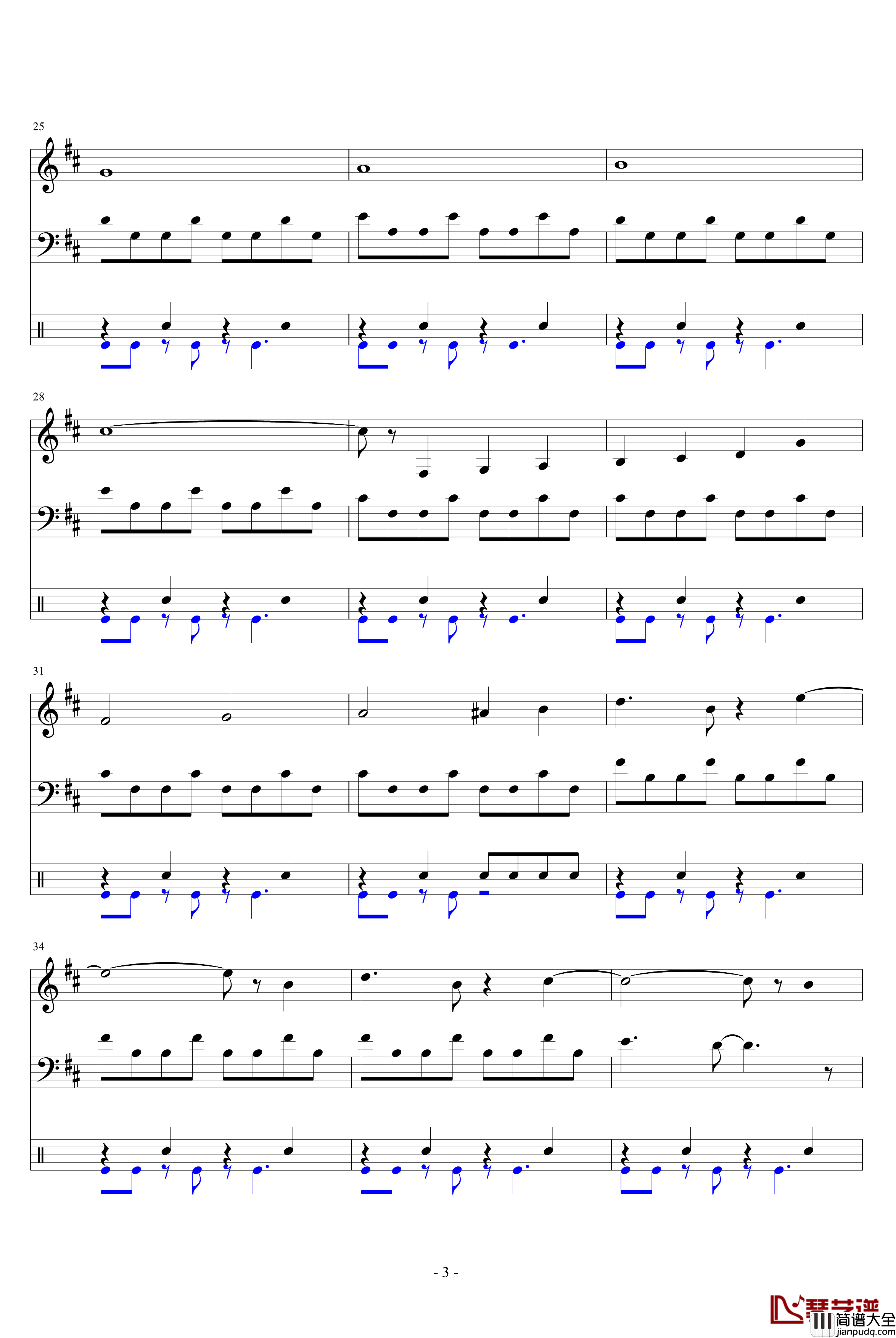 双截龙BOSS钢琴谱_总谱_游戏_FC