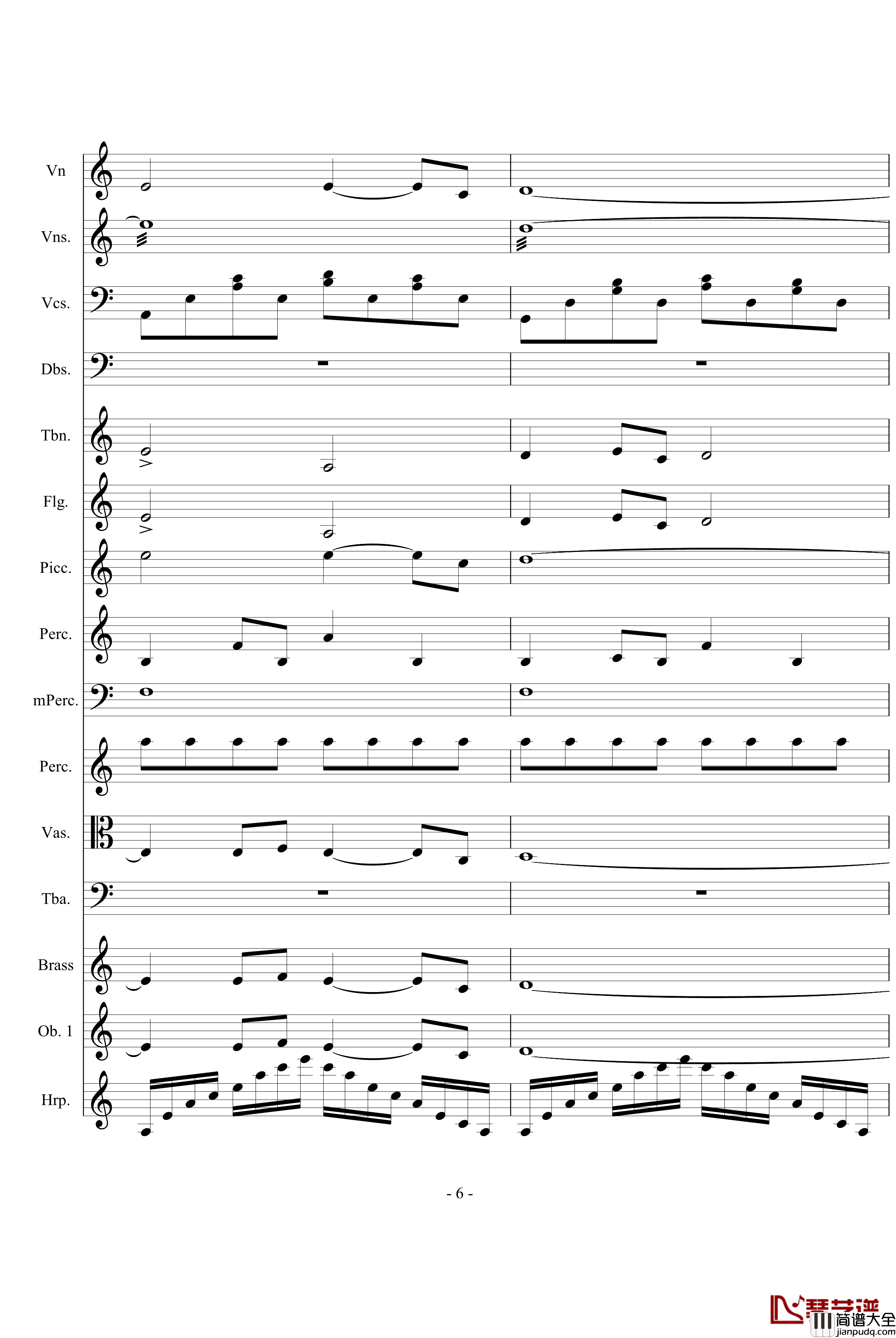 永恒的交响诗钢琴谱_缩短版_万千里