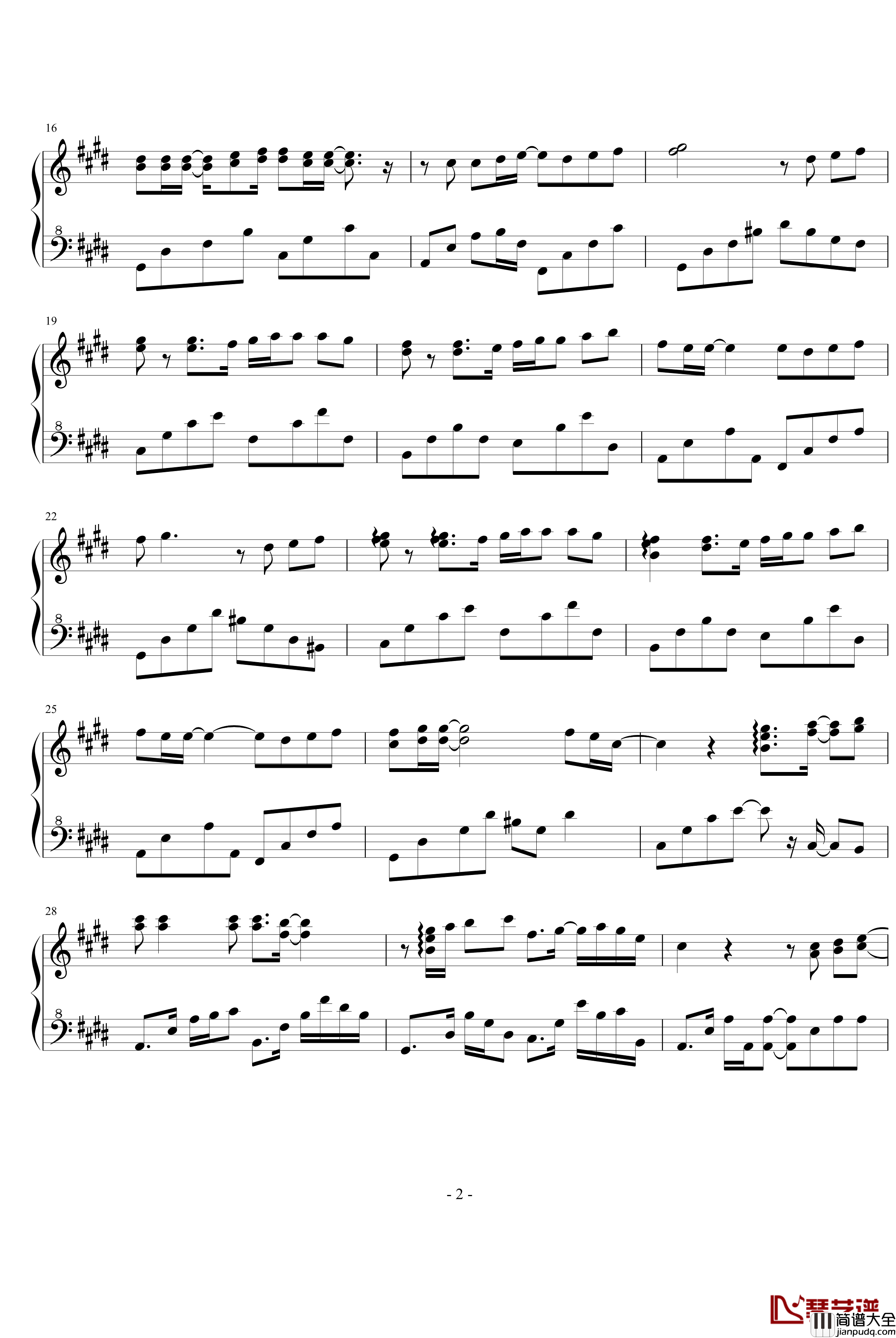 即使知道要见面钢琴谱_未知分类