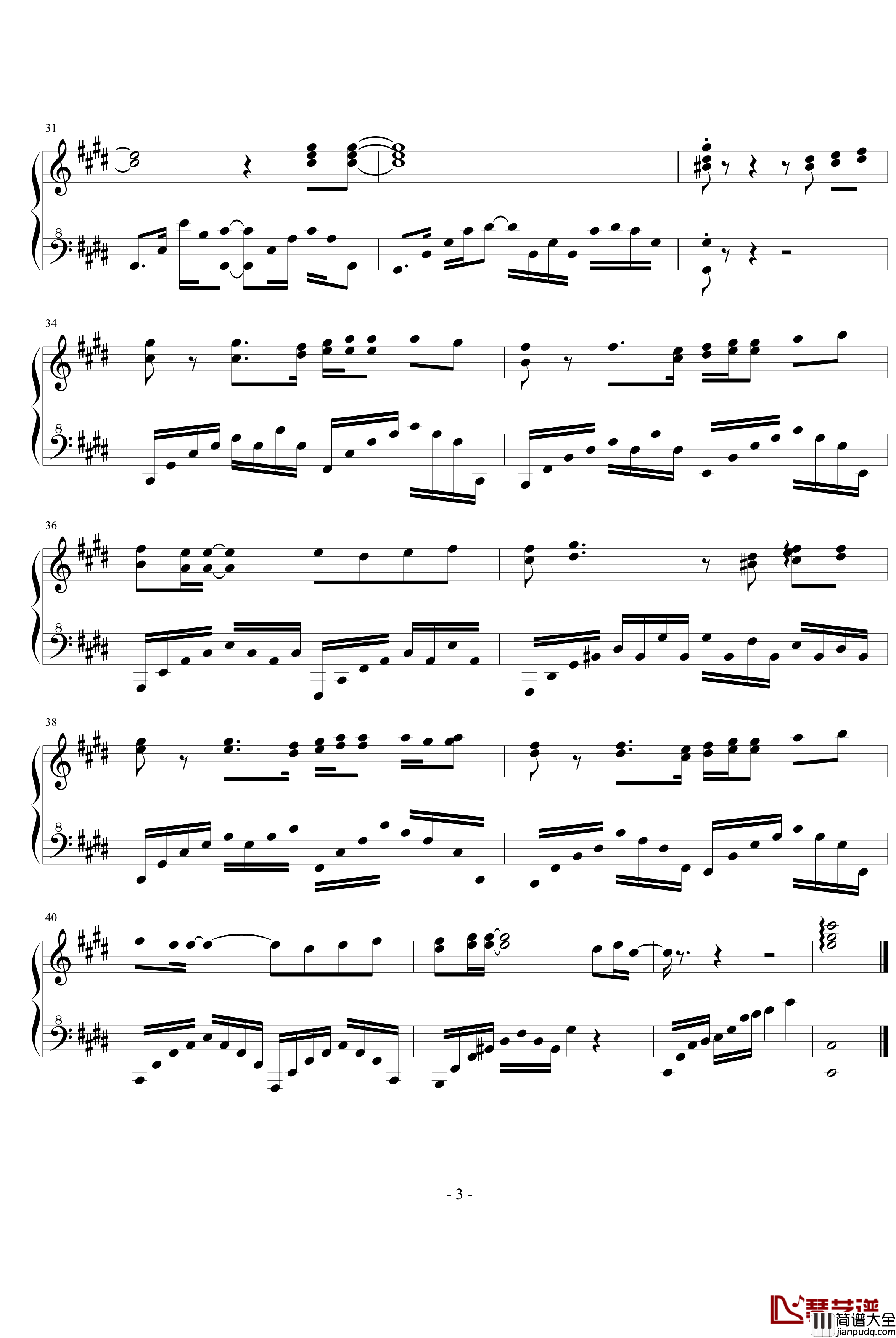 即使知道要见面钢琴谱_未知分类