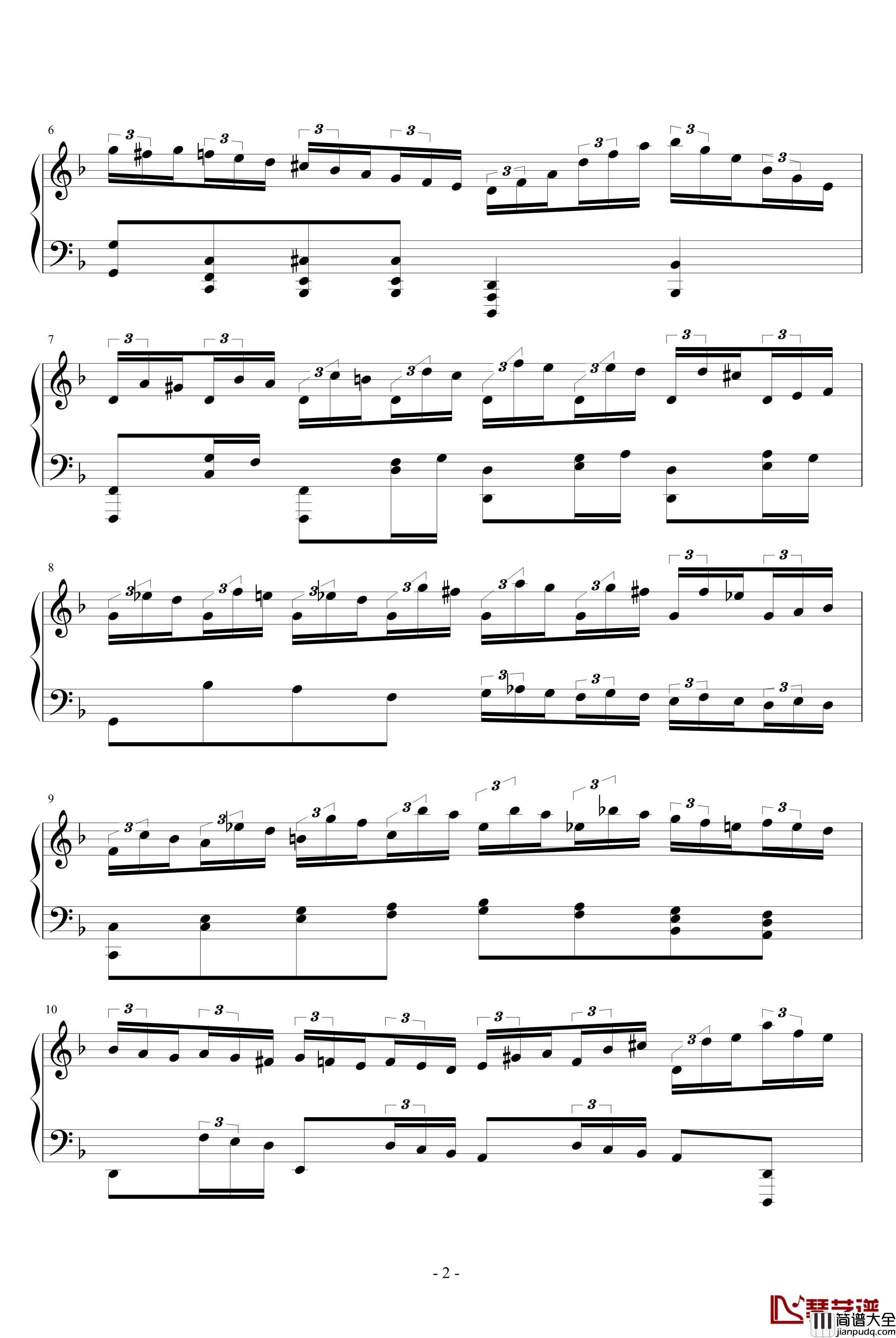 d小调无穷动钢琴谱_PARROT186