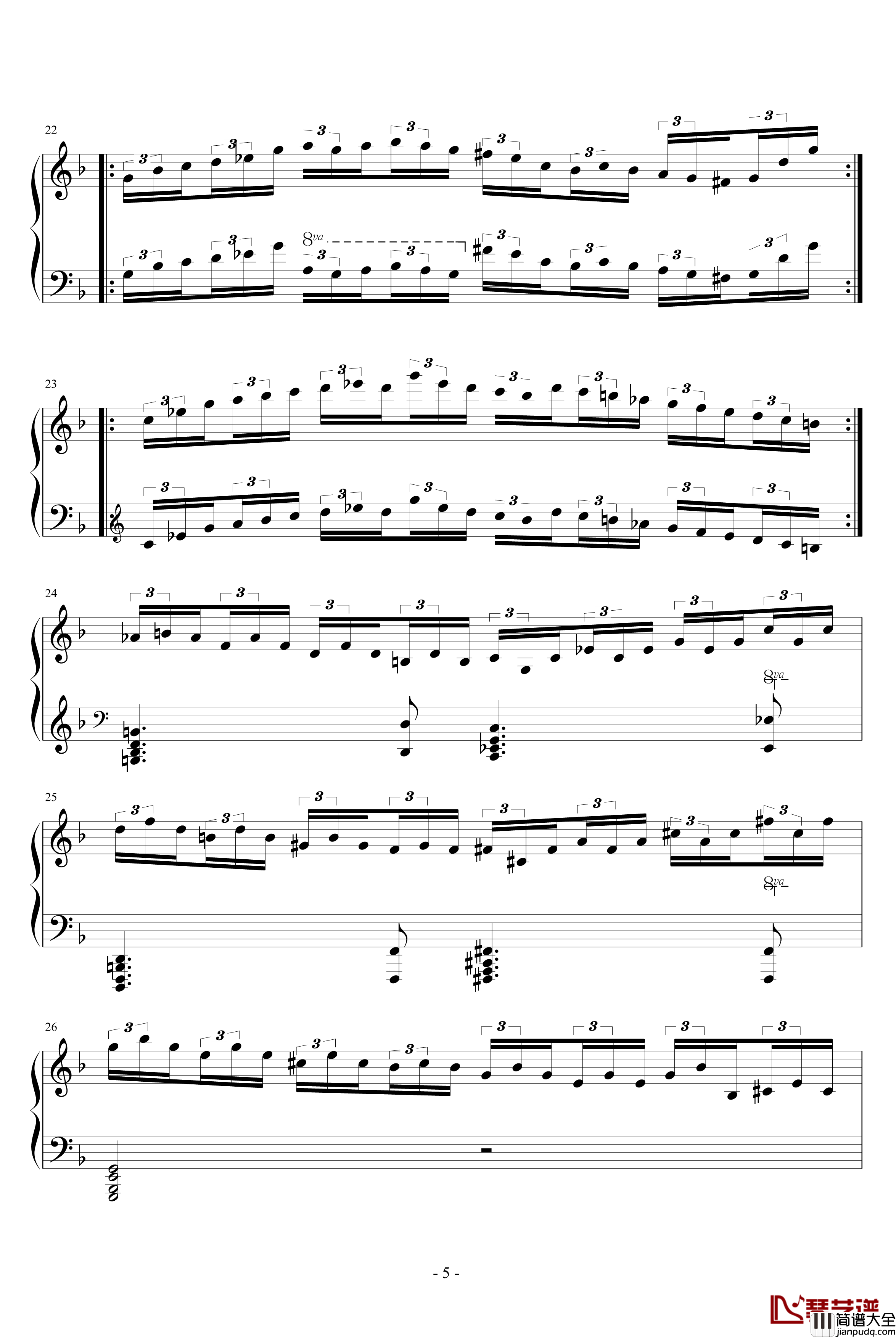 d小调无穷动钢琴谱_PARROT186