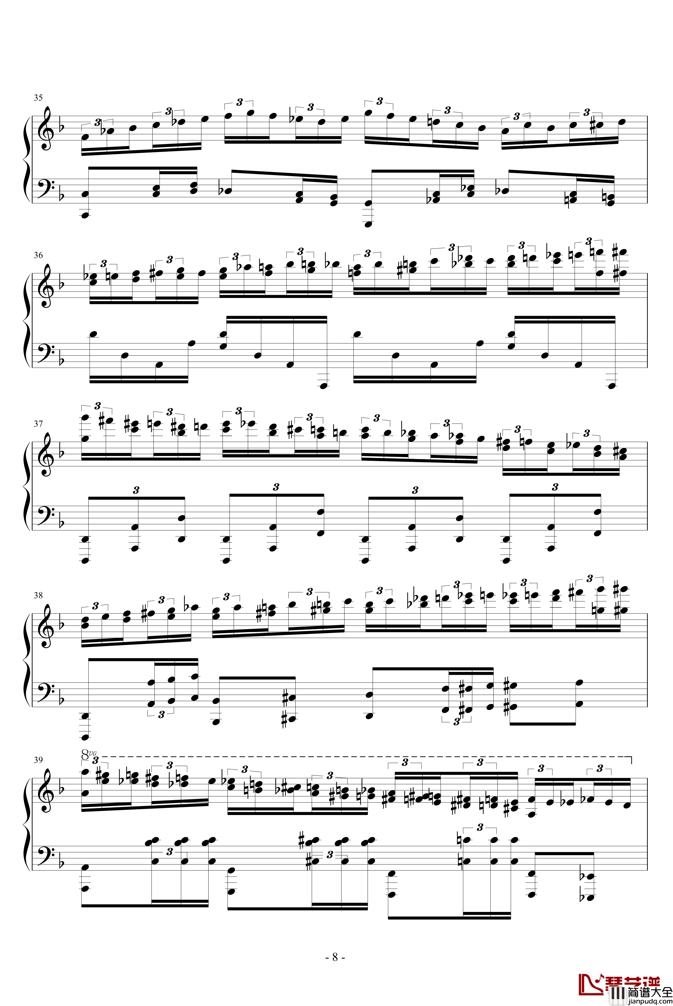 d小调无穷动钢琴谱_PARROT186