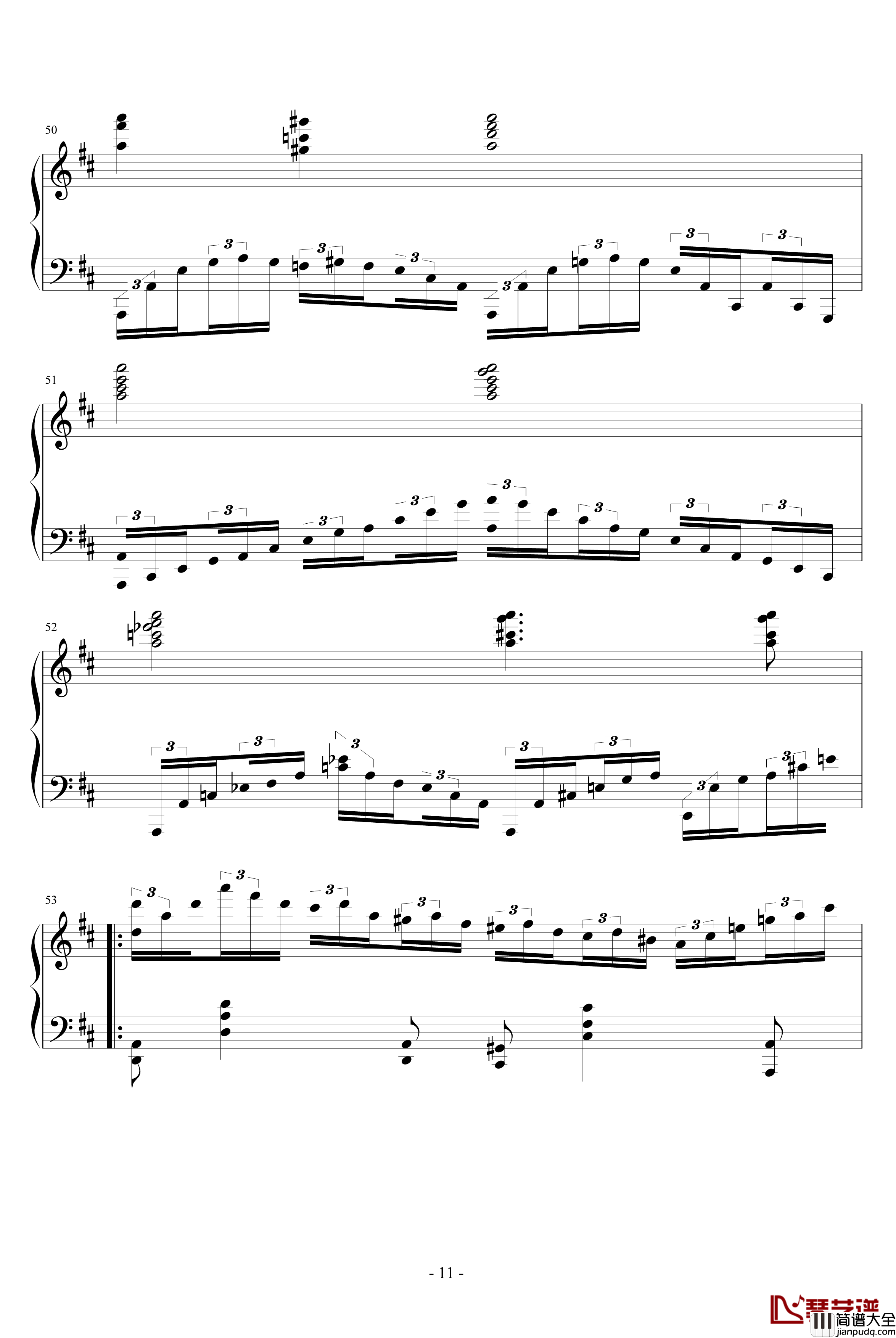 d小调无穷动钢琴谱_PARROT186