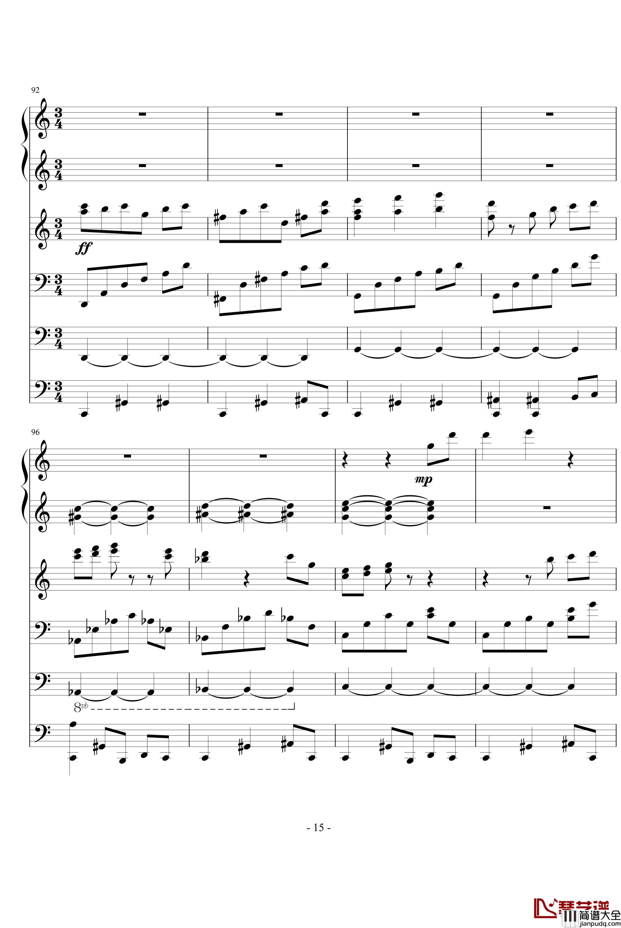 优雅钢琴谱_ellocz_夜洛第四首圆舞曲