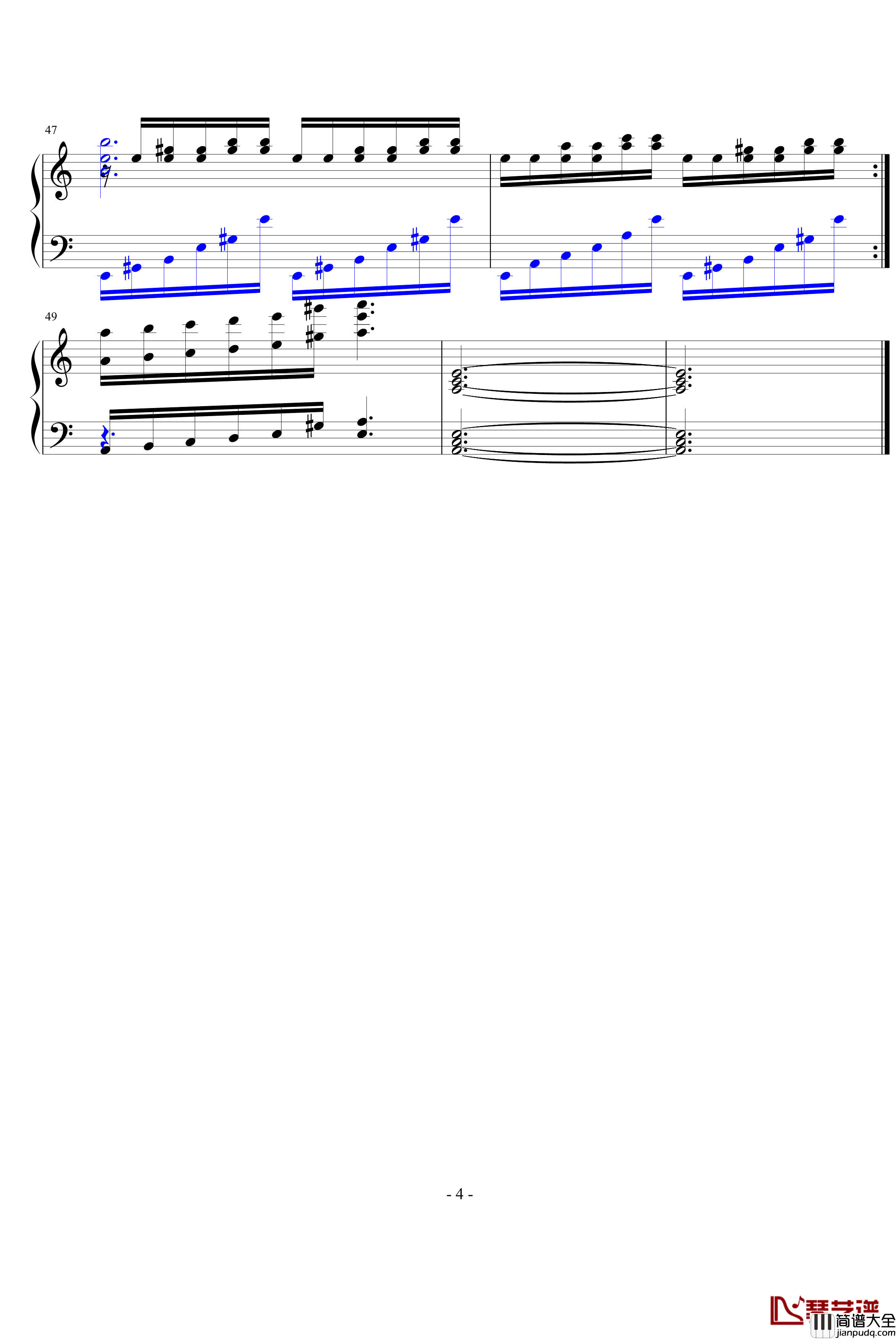 狐媚之舞钢琴谱_炎冰城