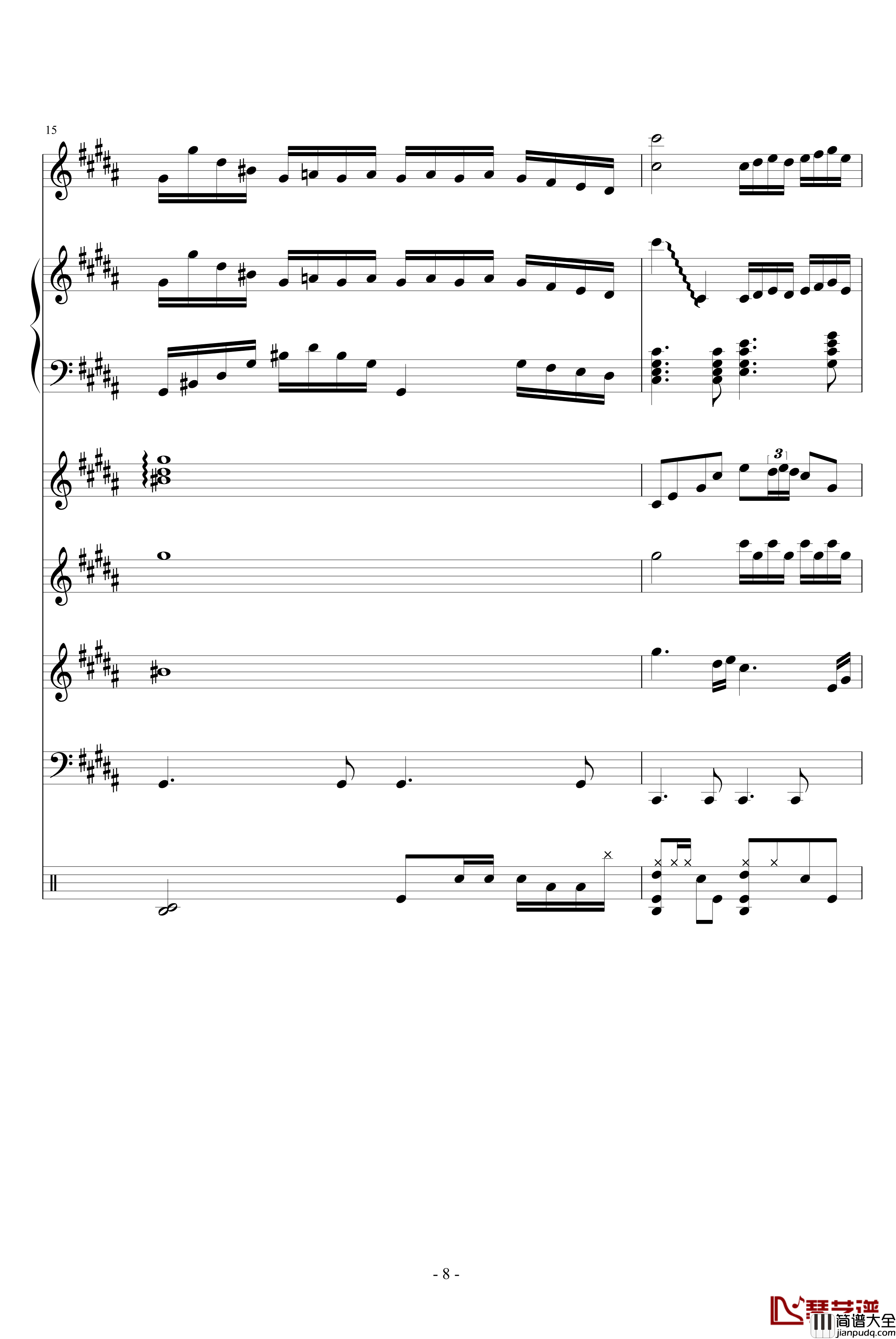 陨灭钢琴谱_血腥残阳