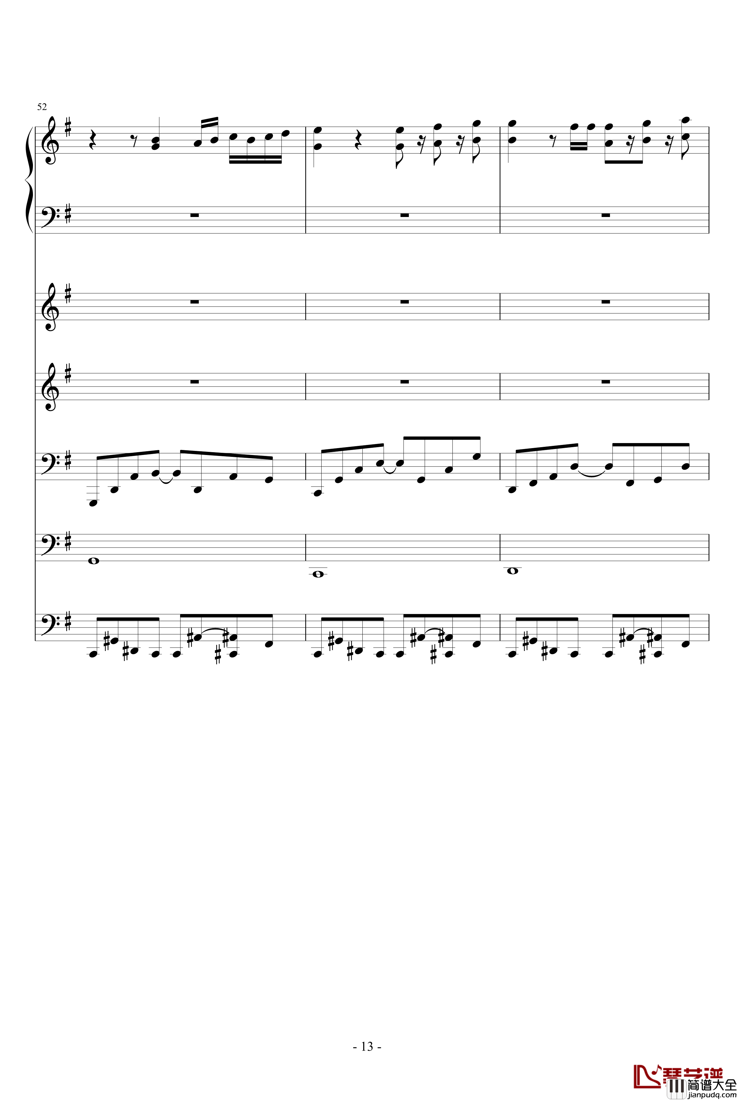 夜林幻想钢琴谱_ellocz